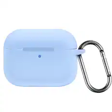 Front. Vena - For Apple AirPods Pro 3 Case Silicone, Protective Cover Compatible with MagSafe AirPods Pro Gen 3 3rd, Light Blue - Blue.