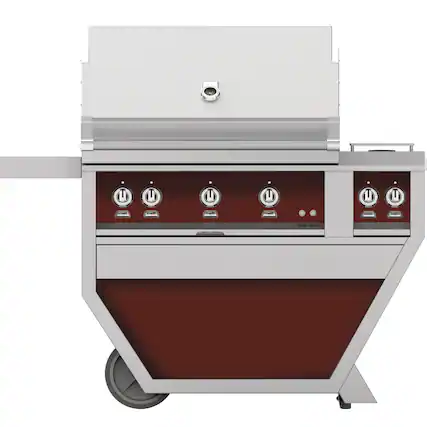 Alt View 11. Hestan - Rotisserie Natural Gas Grill - Burgundy.