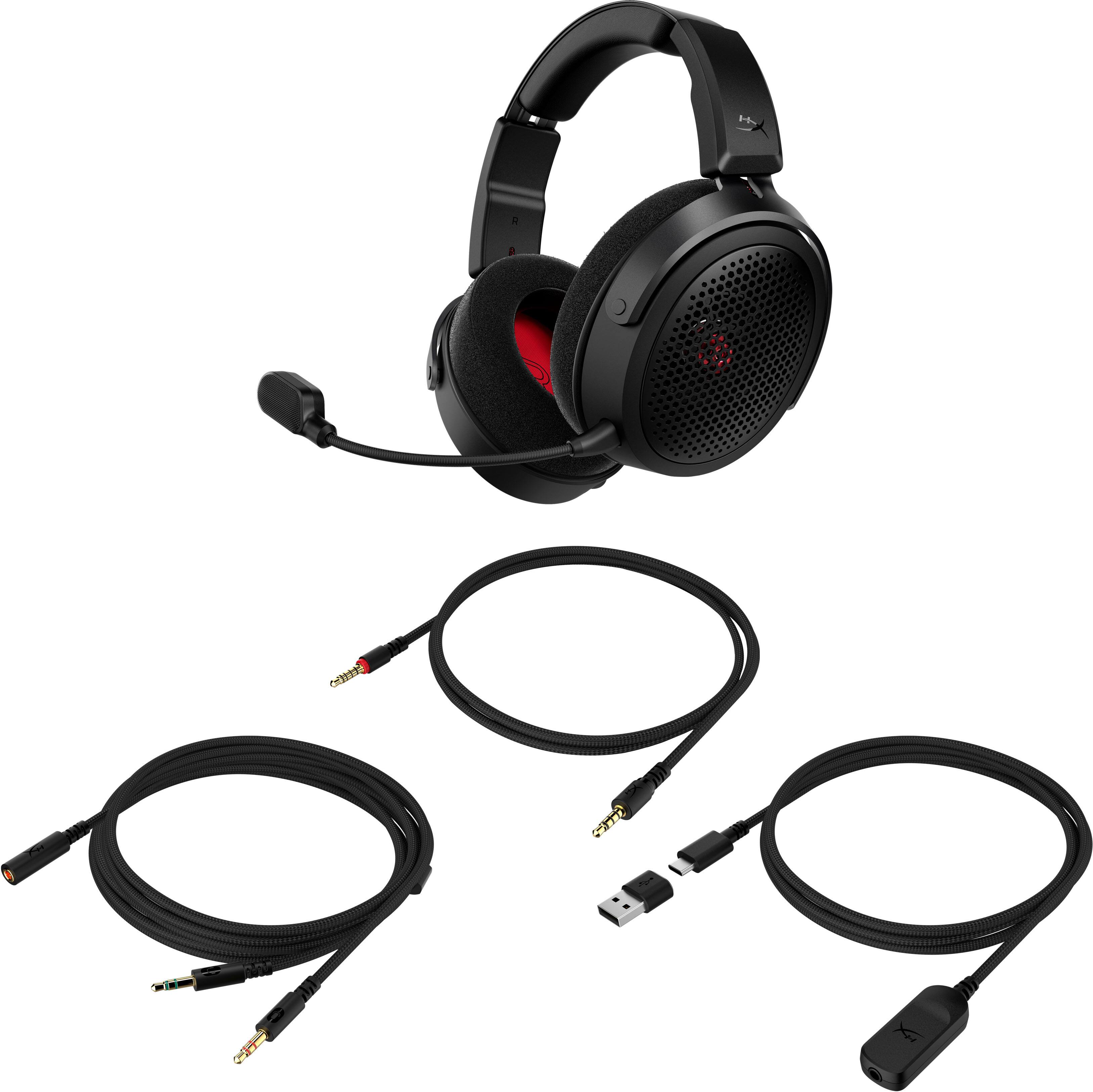 Alt View 2. HyperX - Cloud Alpha Air Wireless Open-Back Gaming Headset for PC, PS5, PS4, Xbox X|S, Nintendo Switch, Mac, and Mobile - Black.