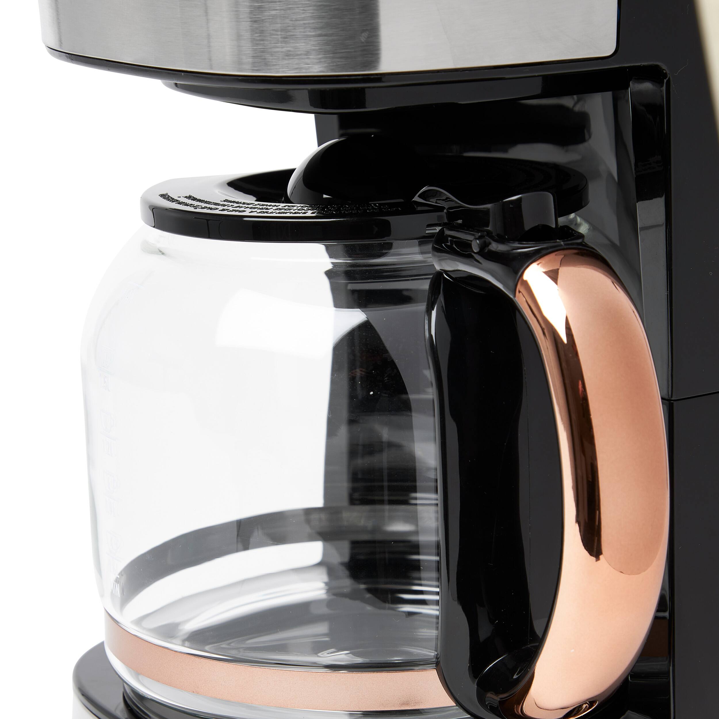 Alt View 16. Haden - 12-Cup Programmable Coffee Maker with Strength Control and Timer - Steel and Copper.