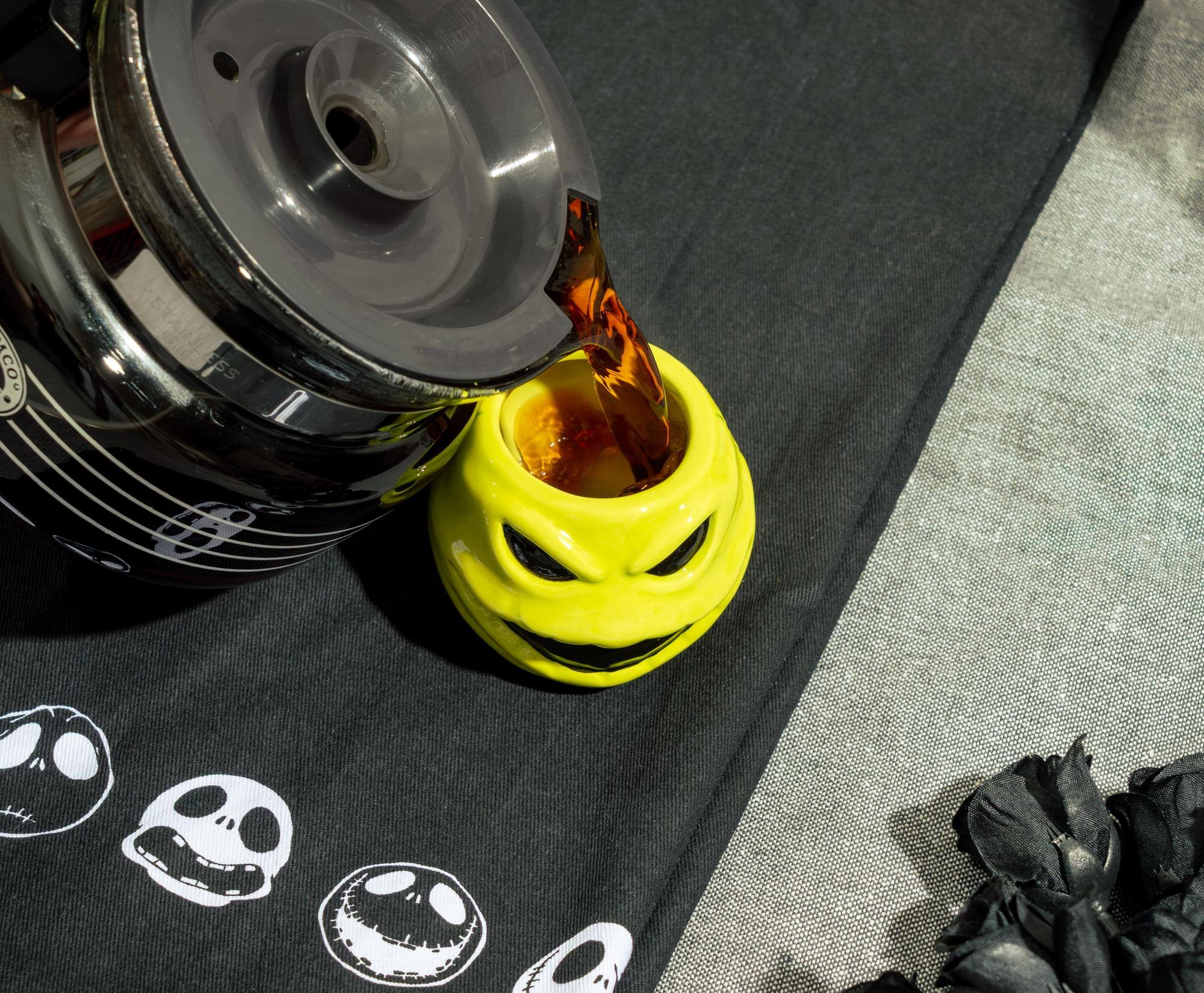 Alt View 5. Disney - Disney The Nightmare Before Christmas Oogie Boogie Sculpted Cup | Holds 2 Ounces - Yellow.