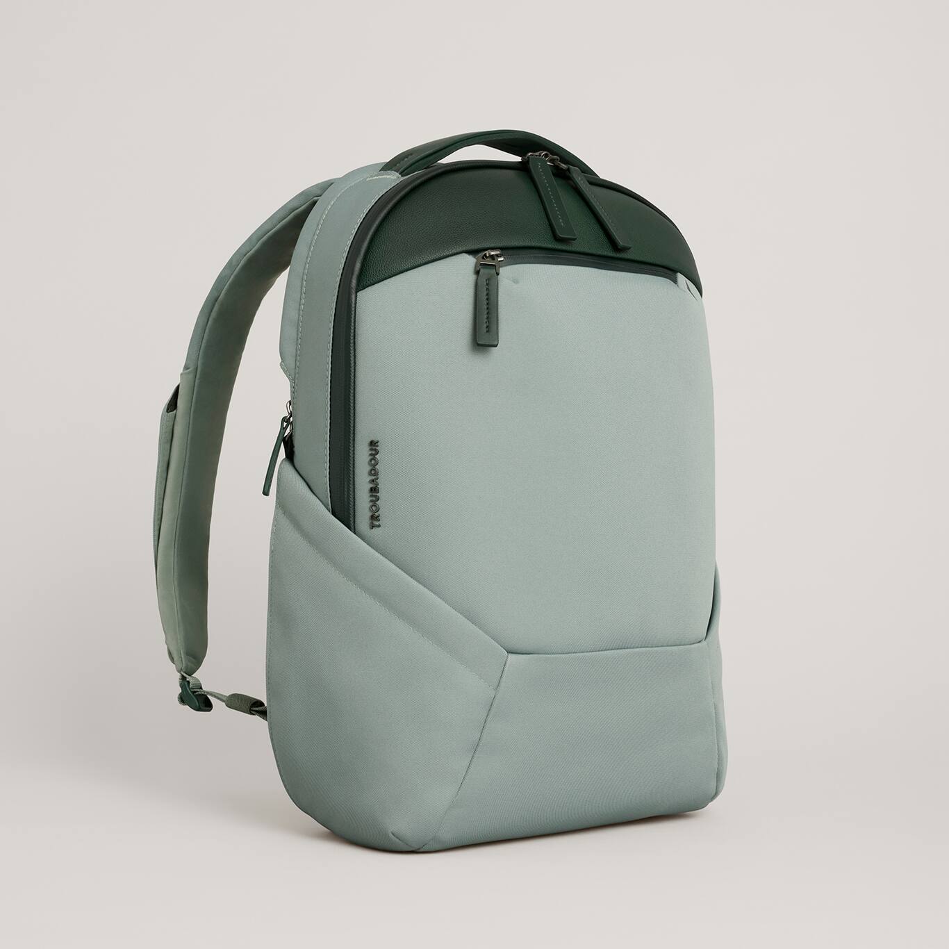 Angle. Troubadour - Apex Laptop Backpack 4.0 - Green Smoke.