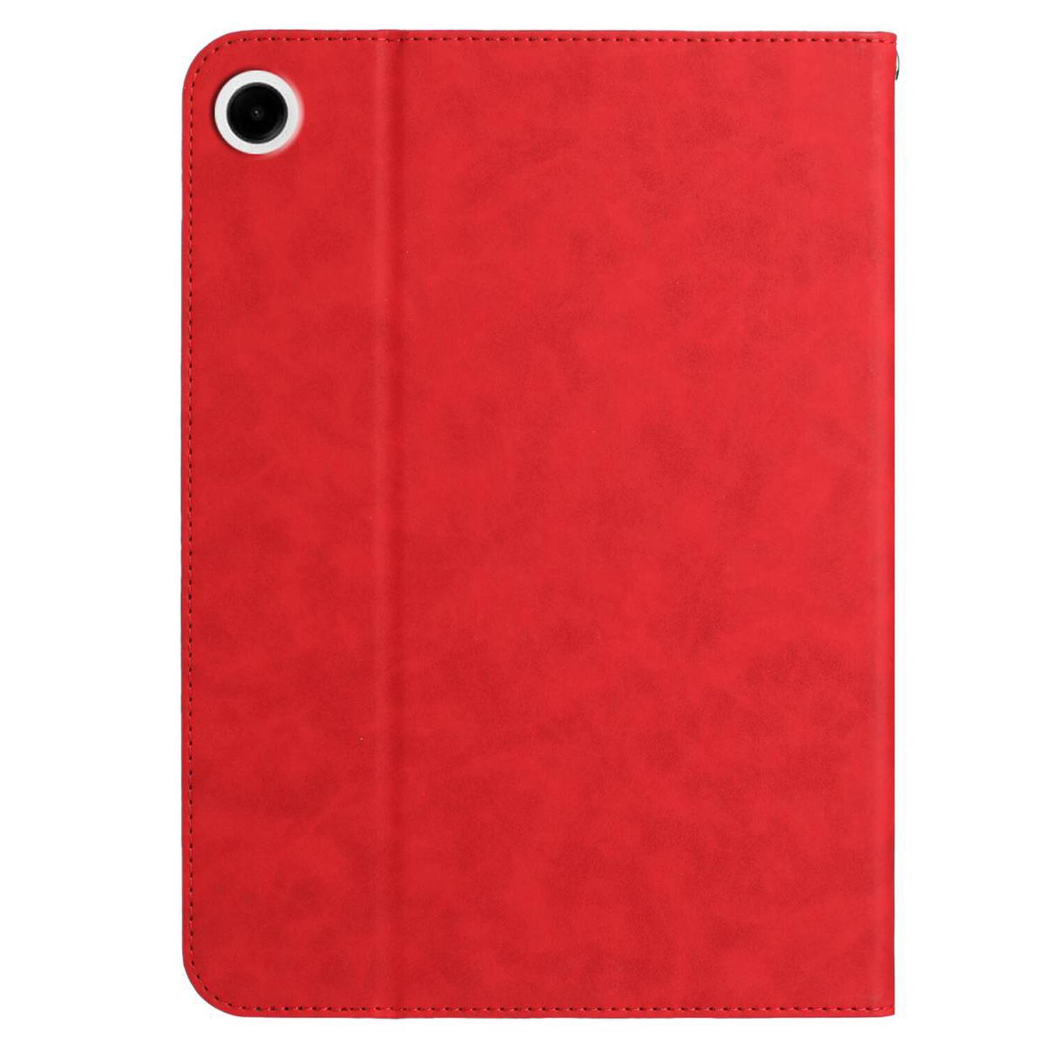 Alt View 4. Dteck - Retro PU Leather Folio Case for Samsung Galaxy Tab A9 2023 8.7" (SM-X110/X115),Shockproof Flip Card Slot Holder Cover - Red.