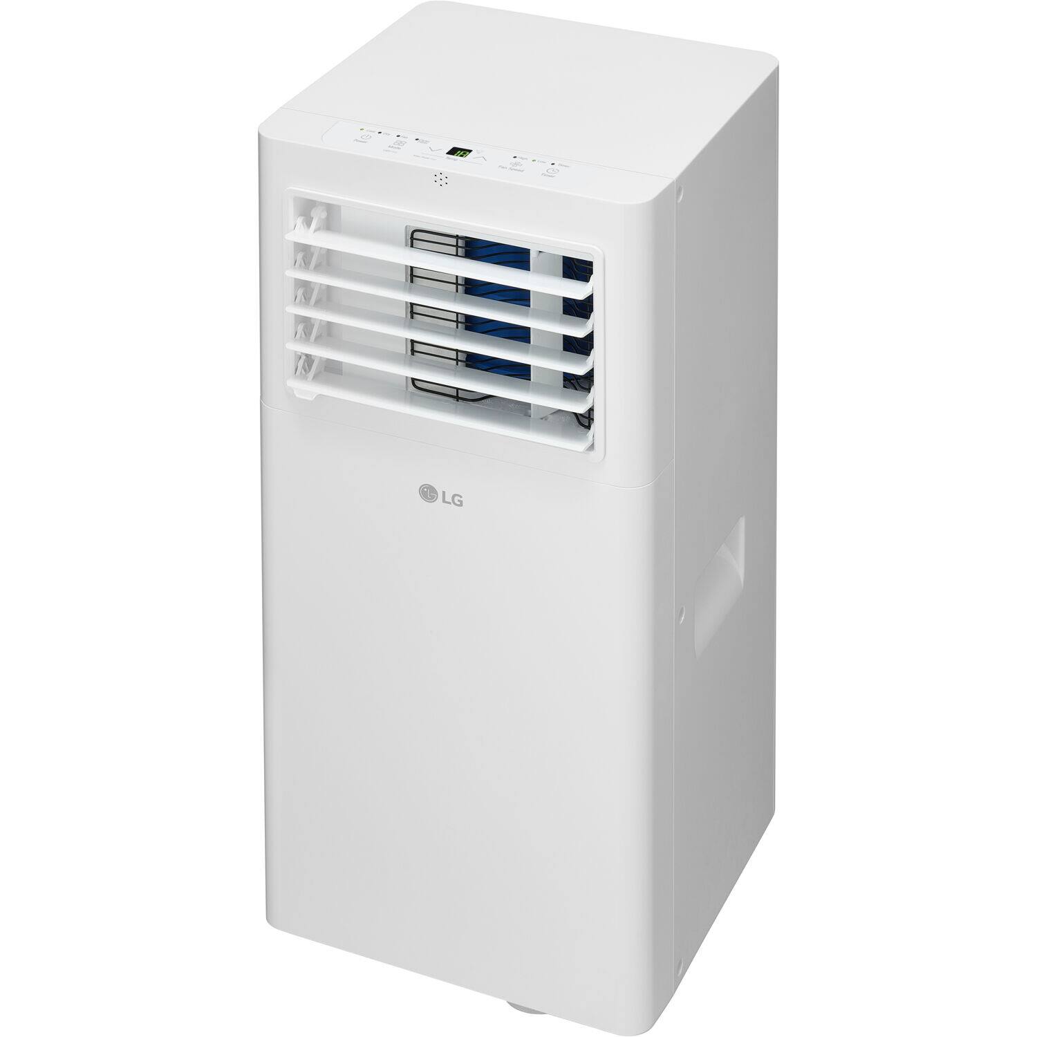 Front. LG - 150 Sq. Ft. Portable Air Conditioner 5,100 BTU - White.