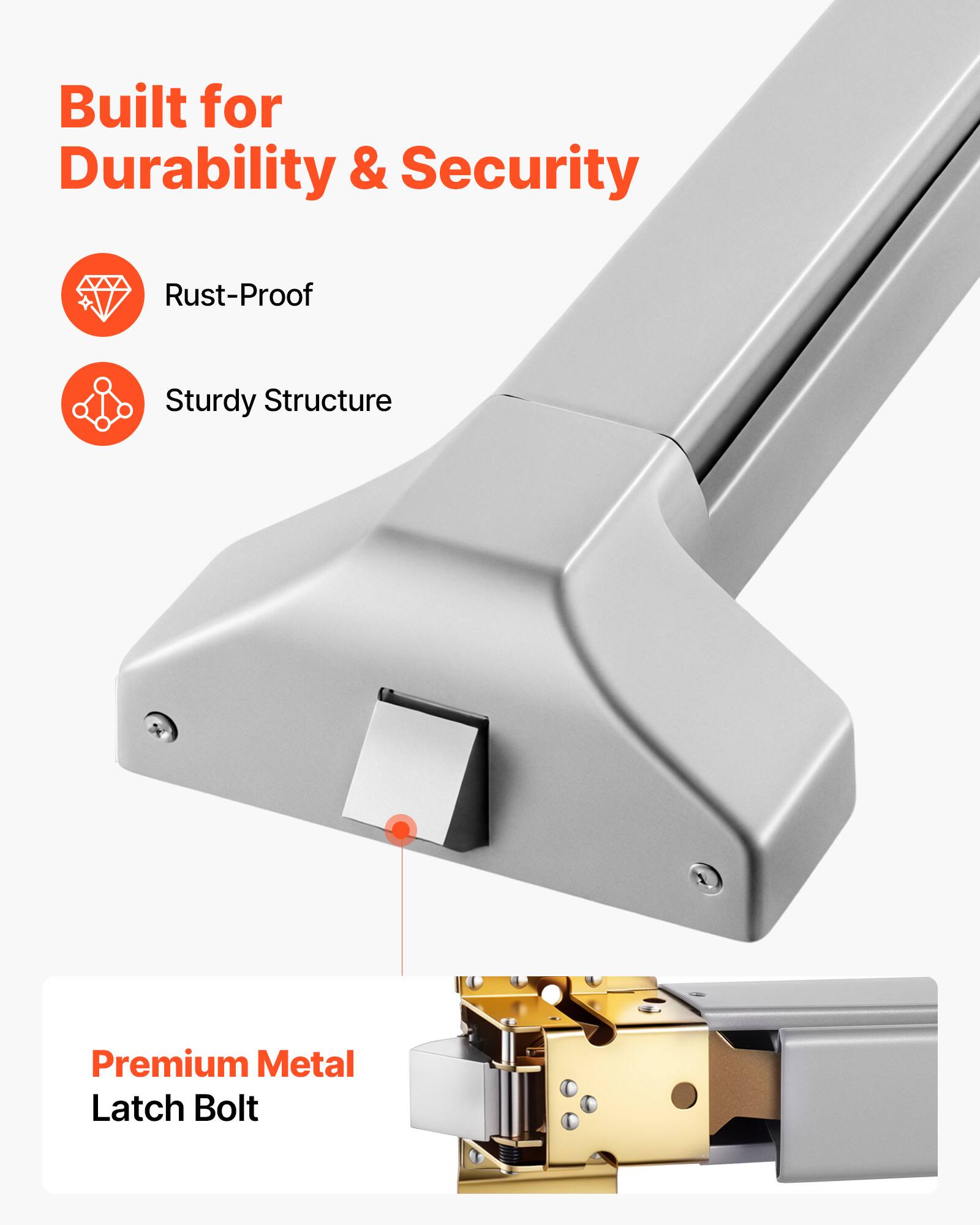 Built for Durability & Security

- Rust-Proof
- Sturdy Structure

Premium Metal Latch Bolt