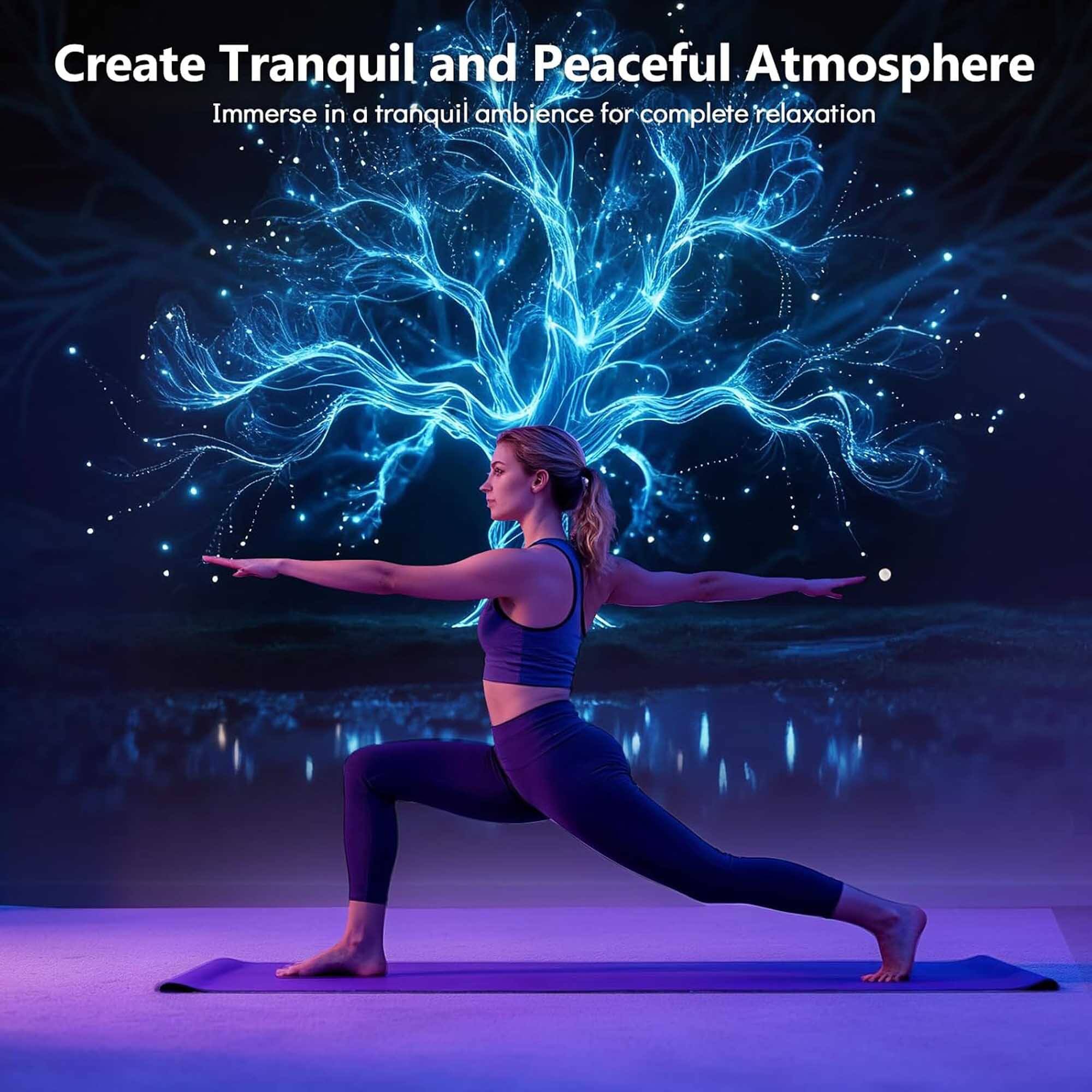 Create Tranquil and Peaceful Atmosphere  
Immerse in a tranquil ambience for complete relaxation