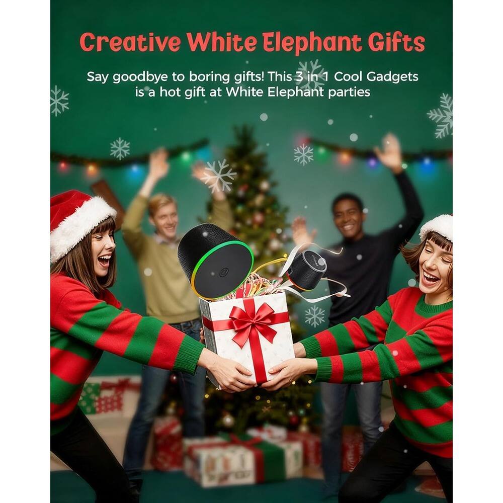 Creative White Elephant Gifts

Say goodbye to boring gifts! This 3 in 1 Cool Gadgets is a hot gift at White Elephant parties