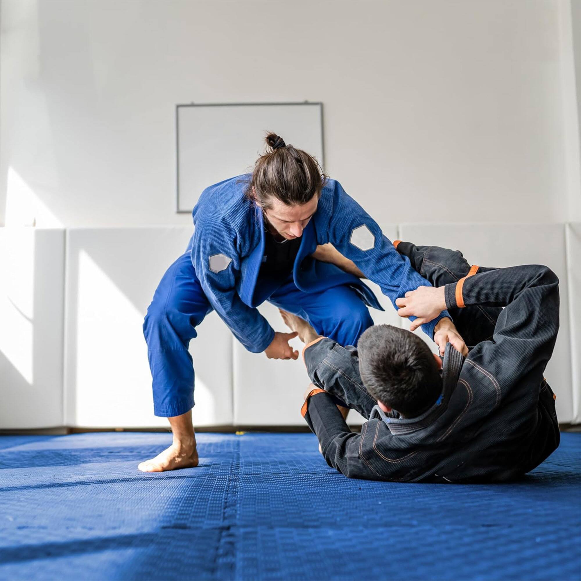 Alt View 4. Everyday Essentials - BalanceFrom Fitness 72 Sq Ft Interlocking EVA Foam Exercise Mat Tiles, Gray - Grey.