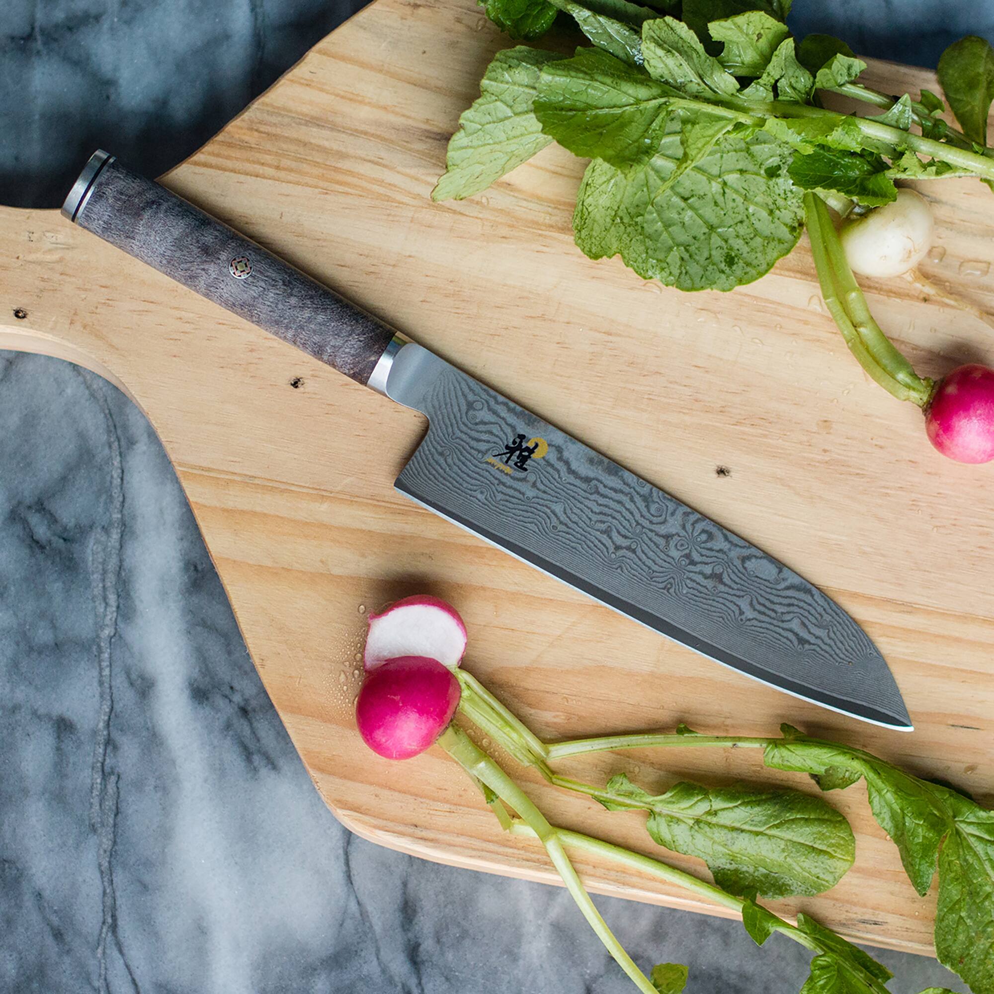 Alt View 3. Miyabi - Miyabi Black 5000MCD67 5.5-inch Santoku Knife - Black.