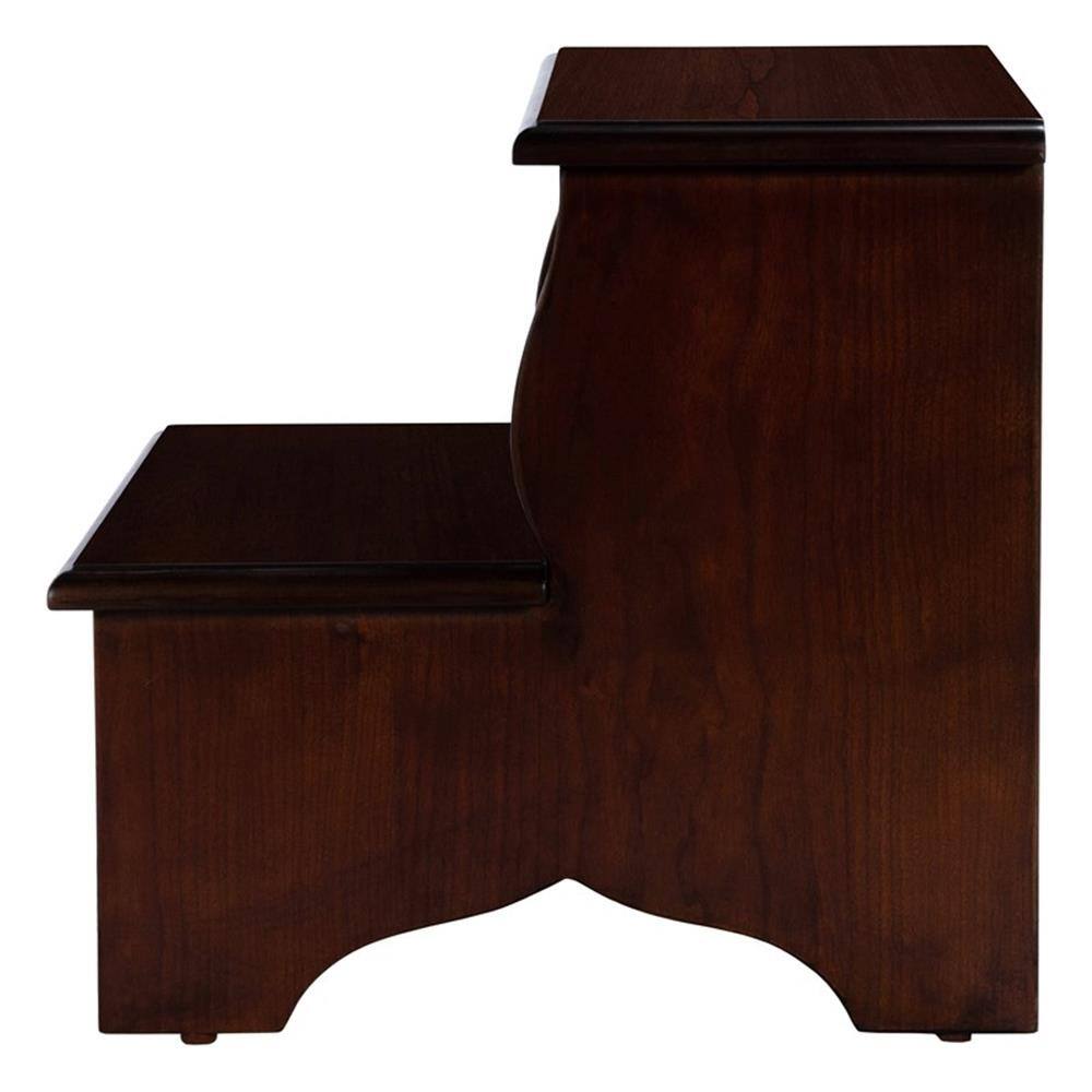 Alt View 4. Butler Specialty - Melrose Wood Step Stool - Two-Step Cherry Finish - Cherry.