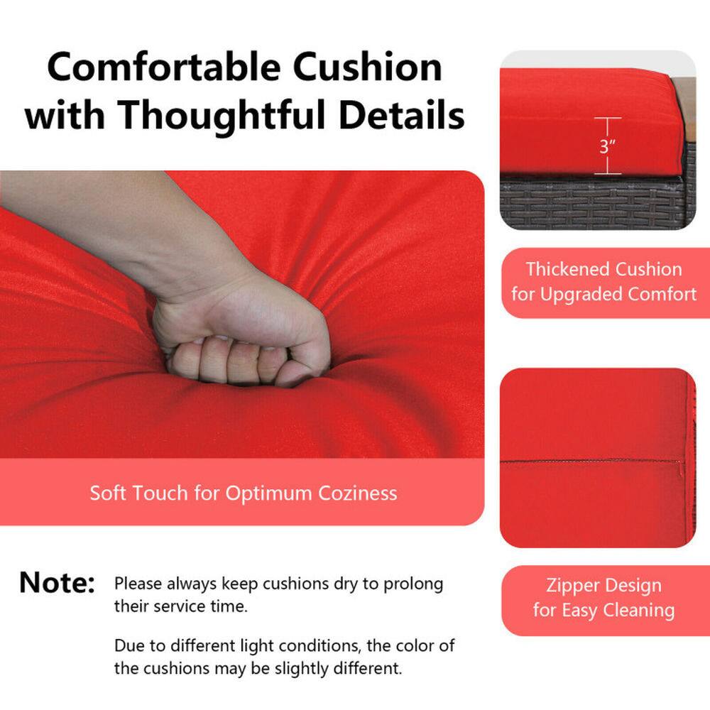 Comfortable Cushion with Thoughtful Details

- Thickened Cushion for Upgraded Comfort (3" thick)
- Soft Touch for Optimum Coziness
- Zipper Design for Easy Cleaning

Note: Please always keep cushions dry to prolong their service time. Due to different light conditions, the color of the cushions may be slightly different.