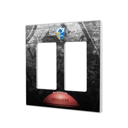 Keyscaper - Los Angeles Chargers Legendary Design Double Rocker Lightswitch Plate - Multicolor