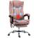 Front. Vinsetto - 6 Point Vibration Massage Office Chair, High Back Computer Chair with Heat, Adjustable Height - Pink.
