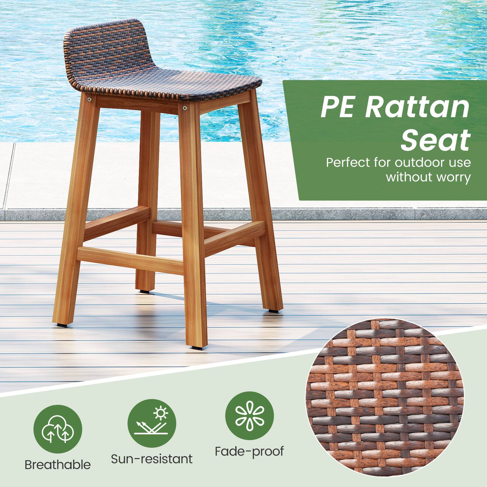 PE Rattan Seat

Perfect for outdoor use without worry

- Breathable
- Sun-resistant
- Fade-proof