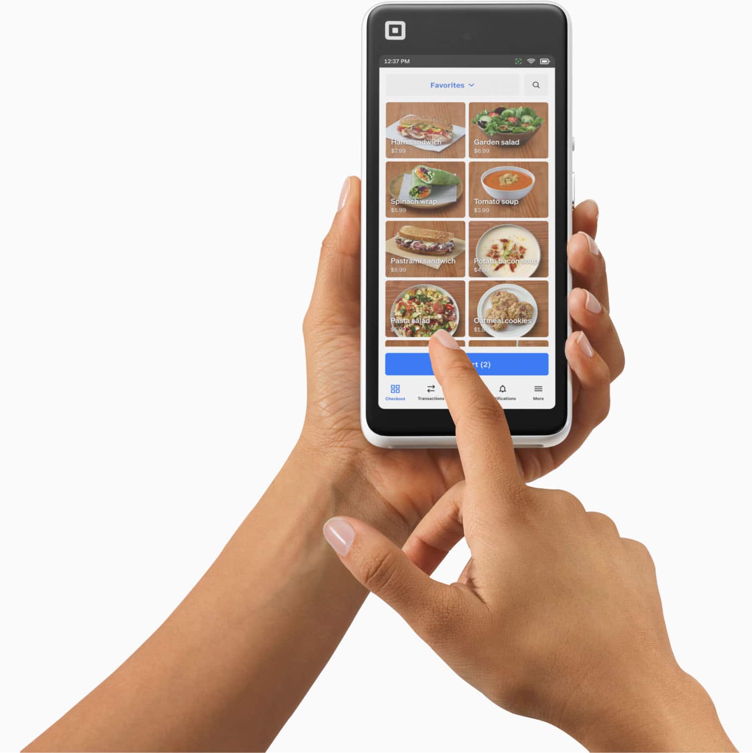 12:37 - Favorites - Pizza Garden salad - $5.50 Spinach and Tomato Soup - $3.00 Pastrami sandwich - $4.00 A meal with cookies - $1.00 (2)