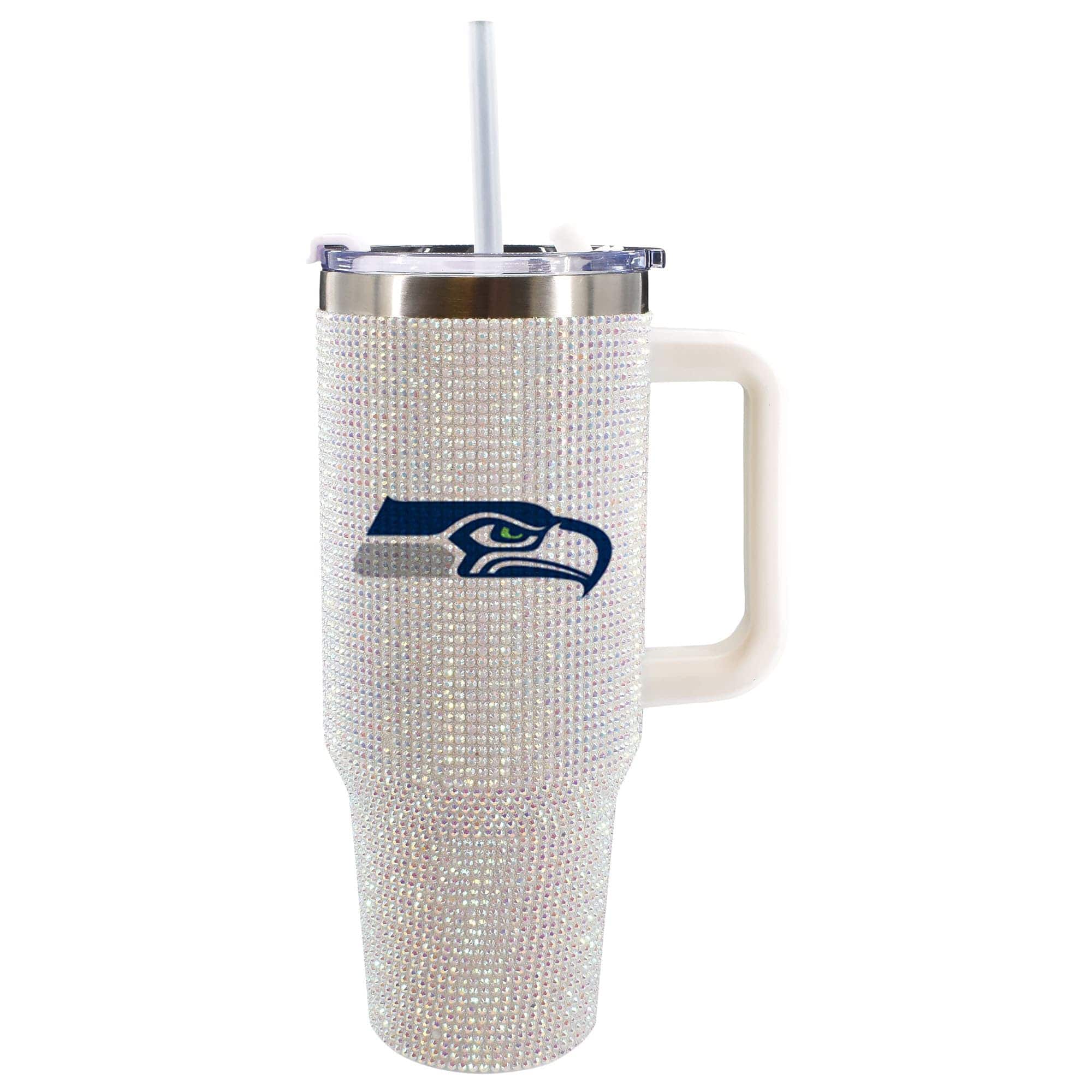 The Memory Company - Seattle Seahawks 40oz. Bling Colossal Tumbler - White