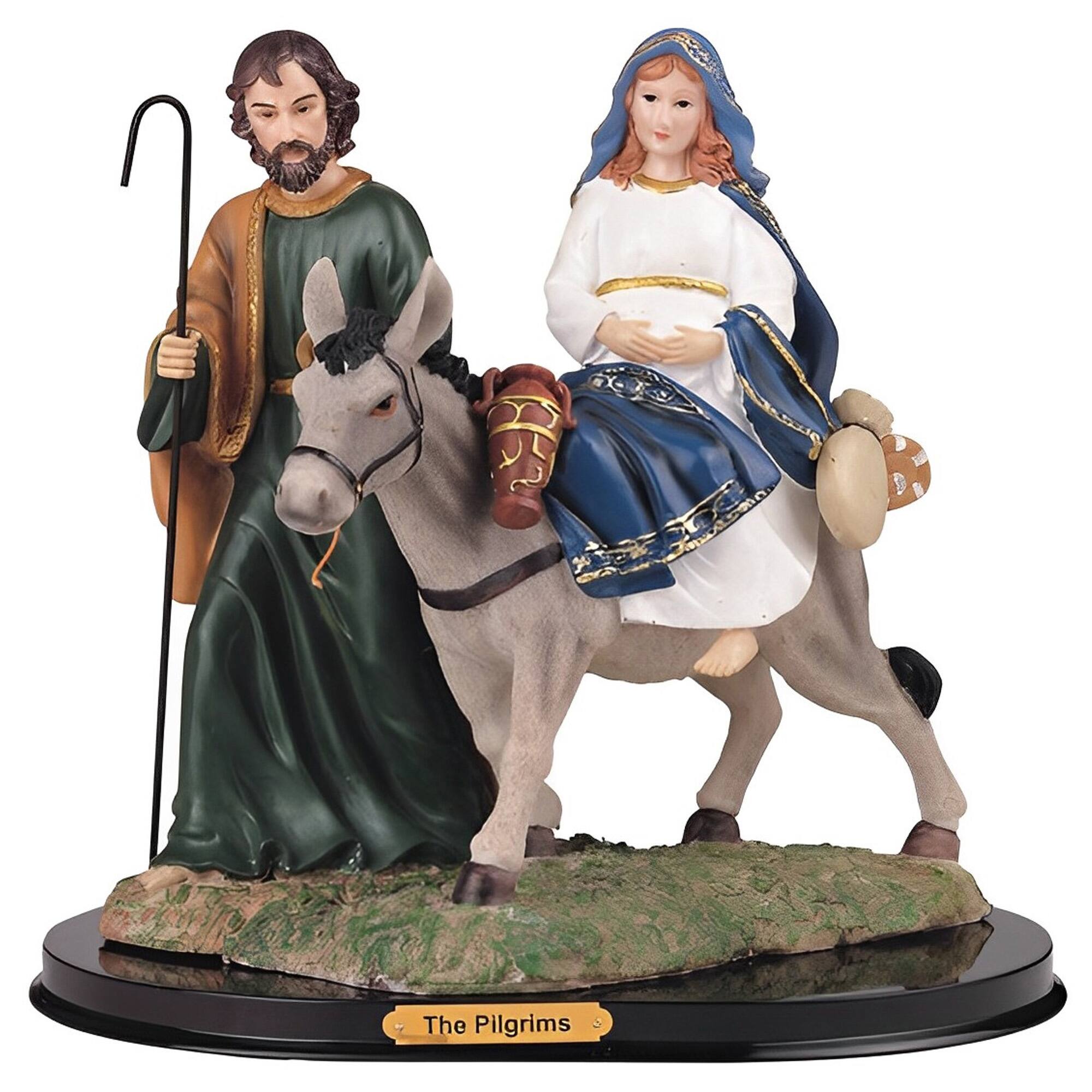 FC Design - 12"H The Pilgrims Holy Figurine Statue Office Desk Tabletop Home Decor Gift - Multi-Color