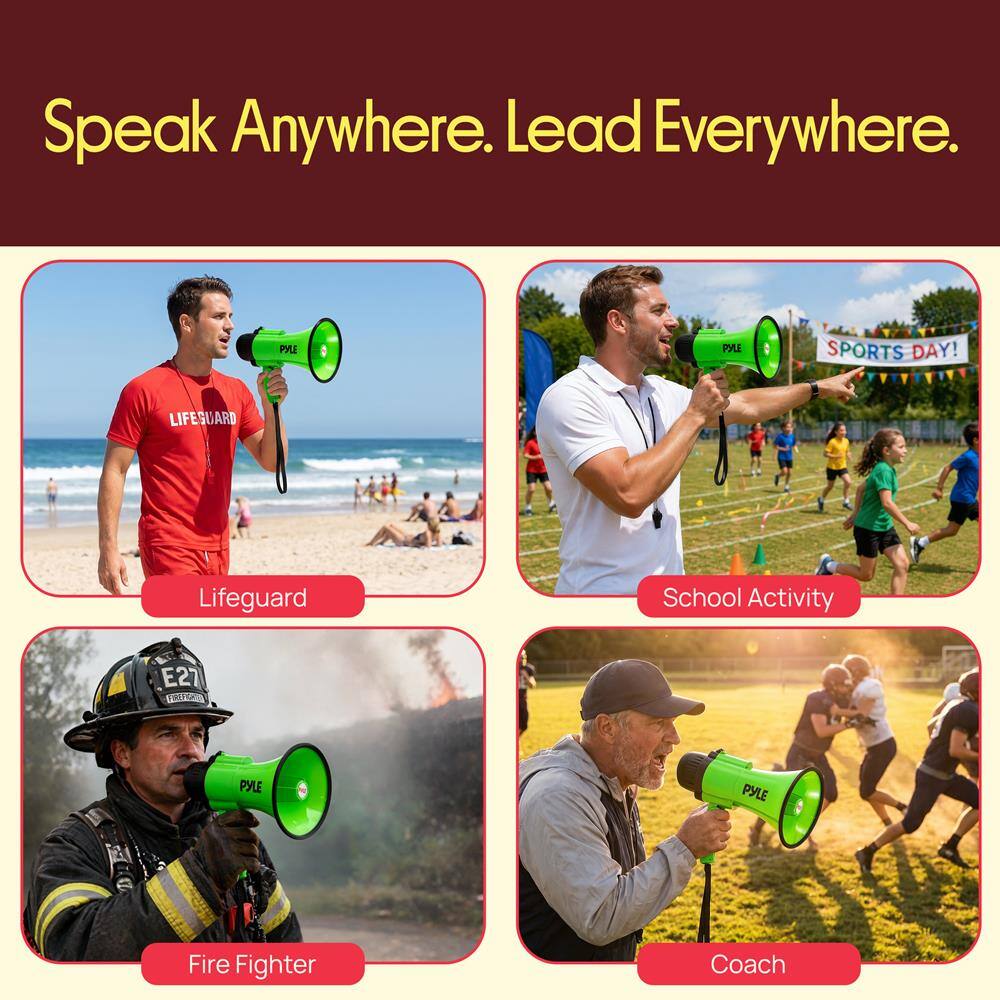 Speak Anywhere. Lead Everywhere.

Lifeguard
School Activity
Fire Fighter
Coach