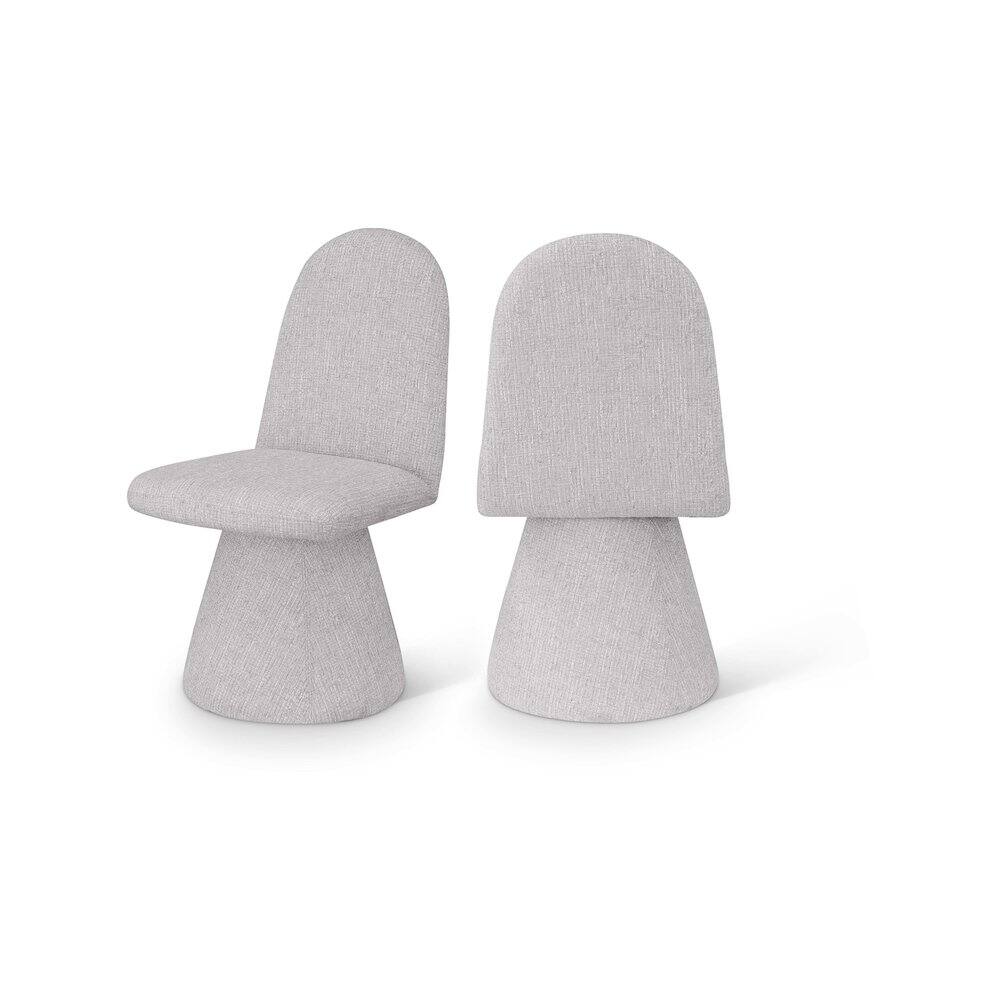 Front. Meridian Furniture - Renuar Grey Dining Chair, Set of 2 - Grey.