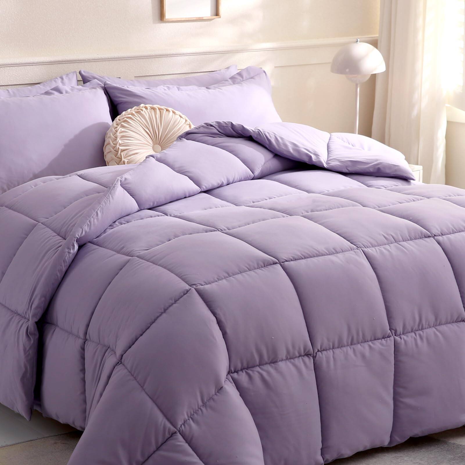 Lavender Purple-King-Lightweight Comforter