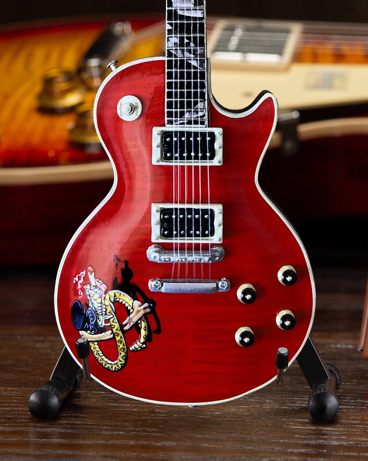 Alt View 3. Axe Heaven - Axe Heaven Gibson Les Paul Slash Snakepit Custom Shop Mini Guitar GG-142   - COLLECTIBLES - Multicolor.