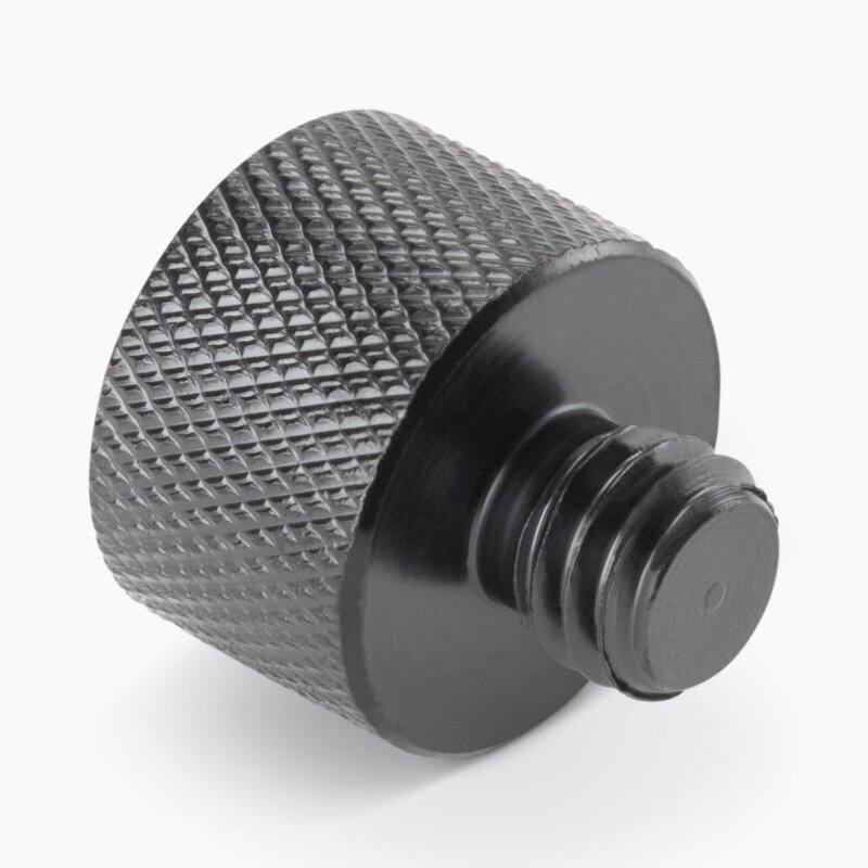 Left. On Stage Stands - OnStage MA-100 3/8' Male to 5/8' Female Mic Screw Adapter - Black.