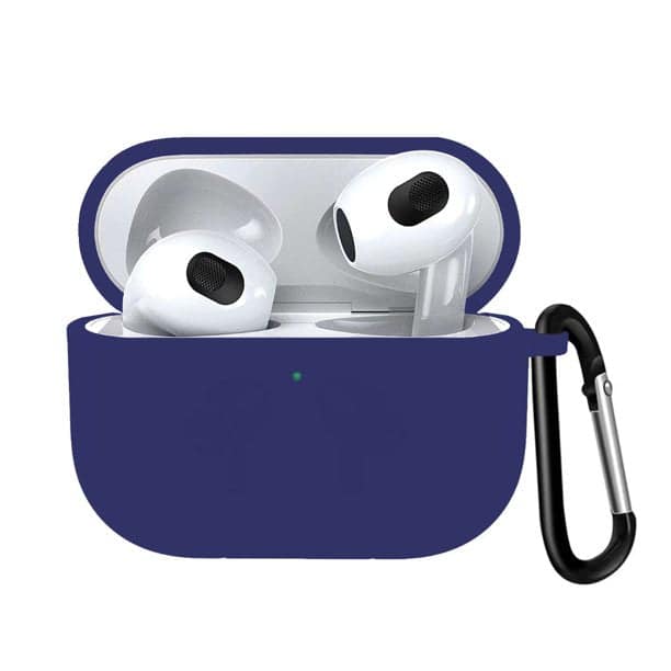 Entronix - Liquid Silicone Case for AirPods 3rd Generation - Ultimate Protection and Comfort - Navy