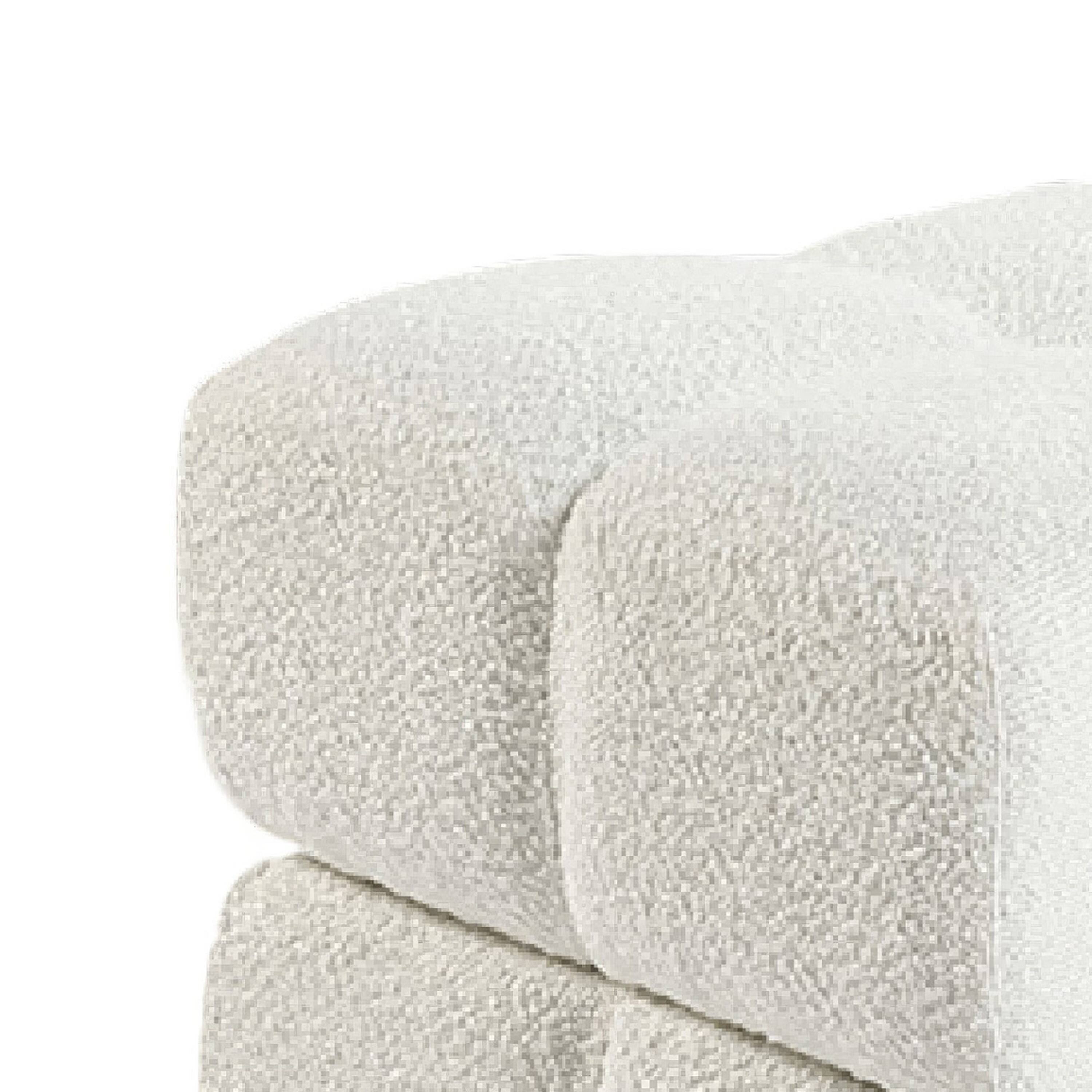 Back. Manhattan Lane - Ottoman Stool with Storage, Gold Base, Beige Biscuit Tufted Fabric - Beige, Gold.