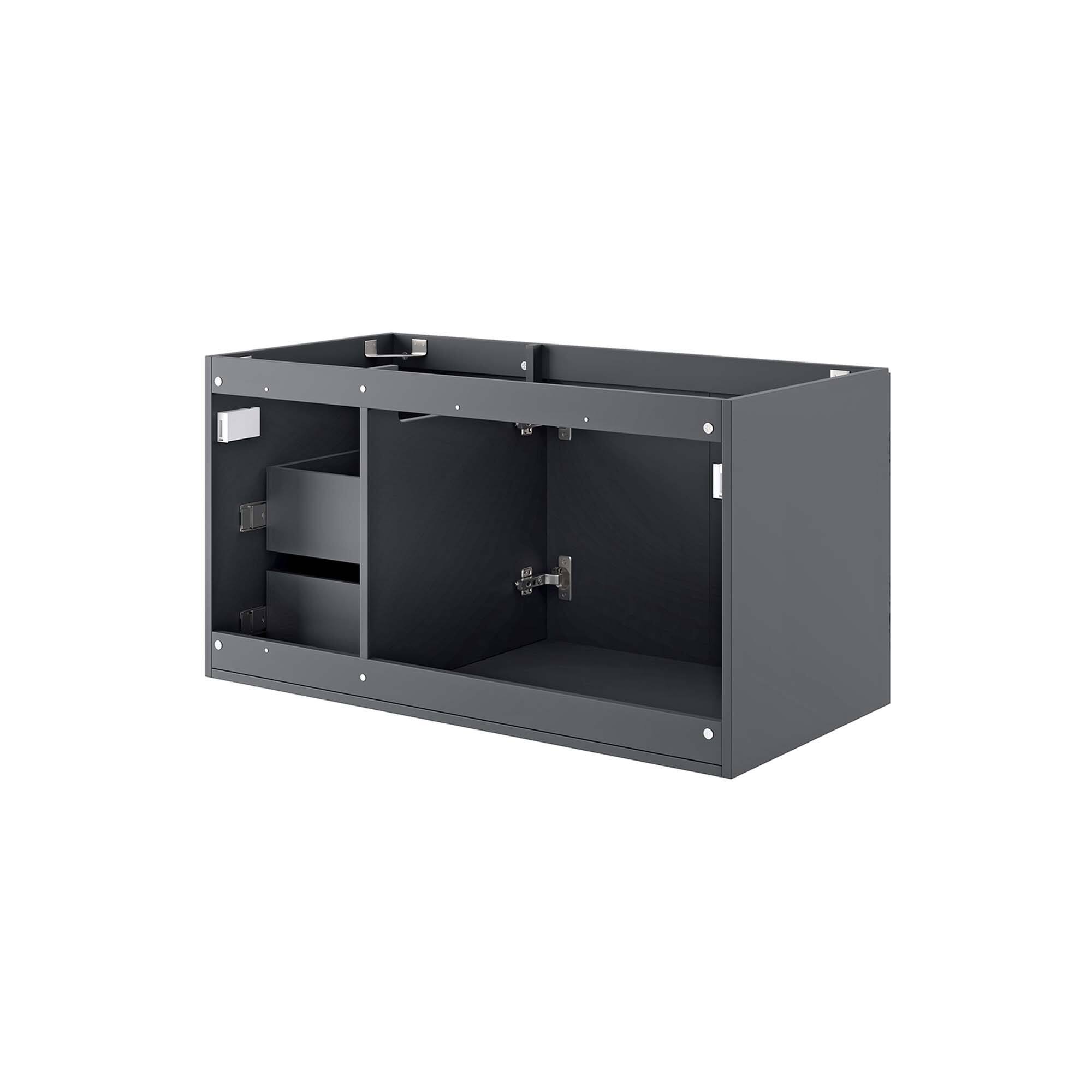 Alt View 2. Modway - Vitality Bathroom Cabinet Basin Not Included - Gray.