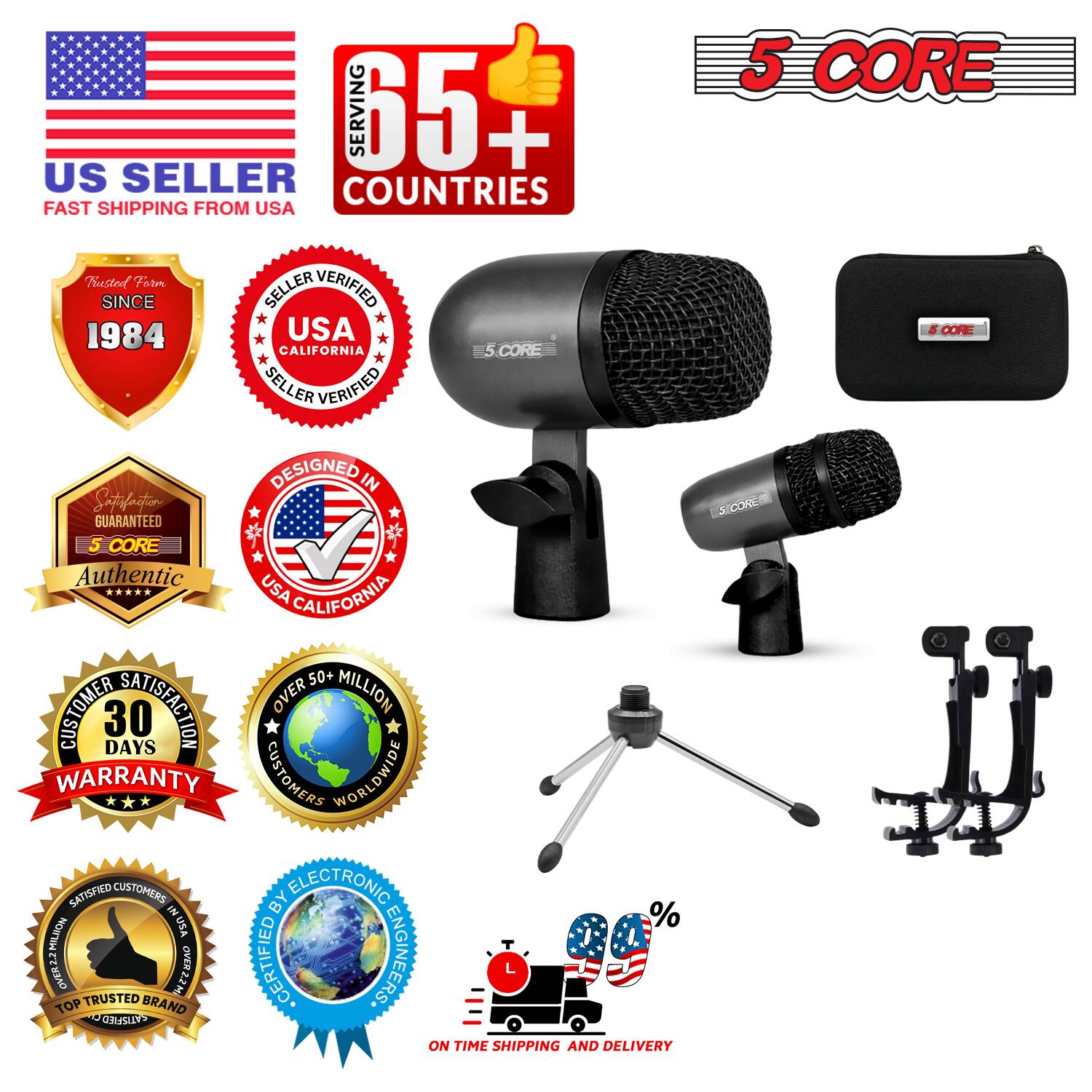 SERVING 65+ US SELLER COUNTRIES FAST SHIPPING FROM USA  
5 CORE SELLER VERIFIED SINCE 1984  
USA CALIFORNIA  
5 CORE SELLER VERIFIED  
DESIGNED IN USA CALIFORNIA  
GUARANTEED 5 CORE Authentic  
USA CALIFORNIA  
50+ CUSTOMER SATISFACTION OVER MILLION  
30 DAYS WARRANTY  
CUSTOMERS WORLDWIDE SATISFIED  
CUSTOMERS BY ELECTRONIC  
ON TIME SHIPPING AND DELIVERY