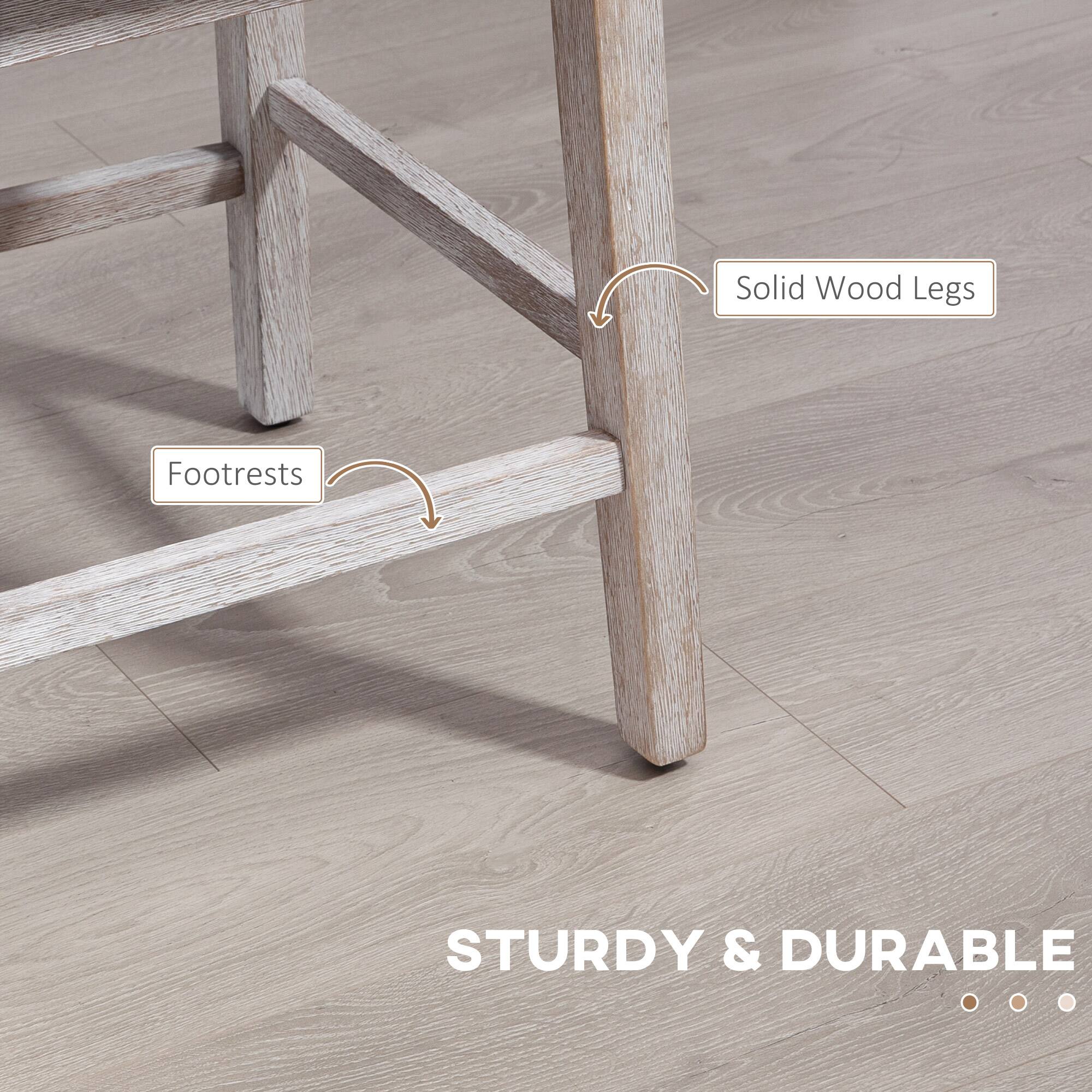 Solid Wood Legs  
Footrests  
STURDY & DURABLE