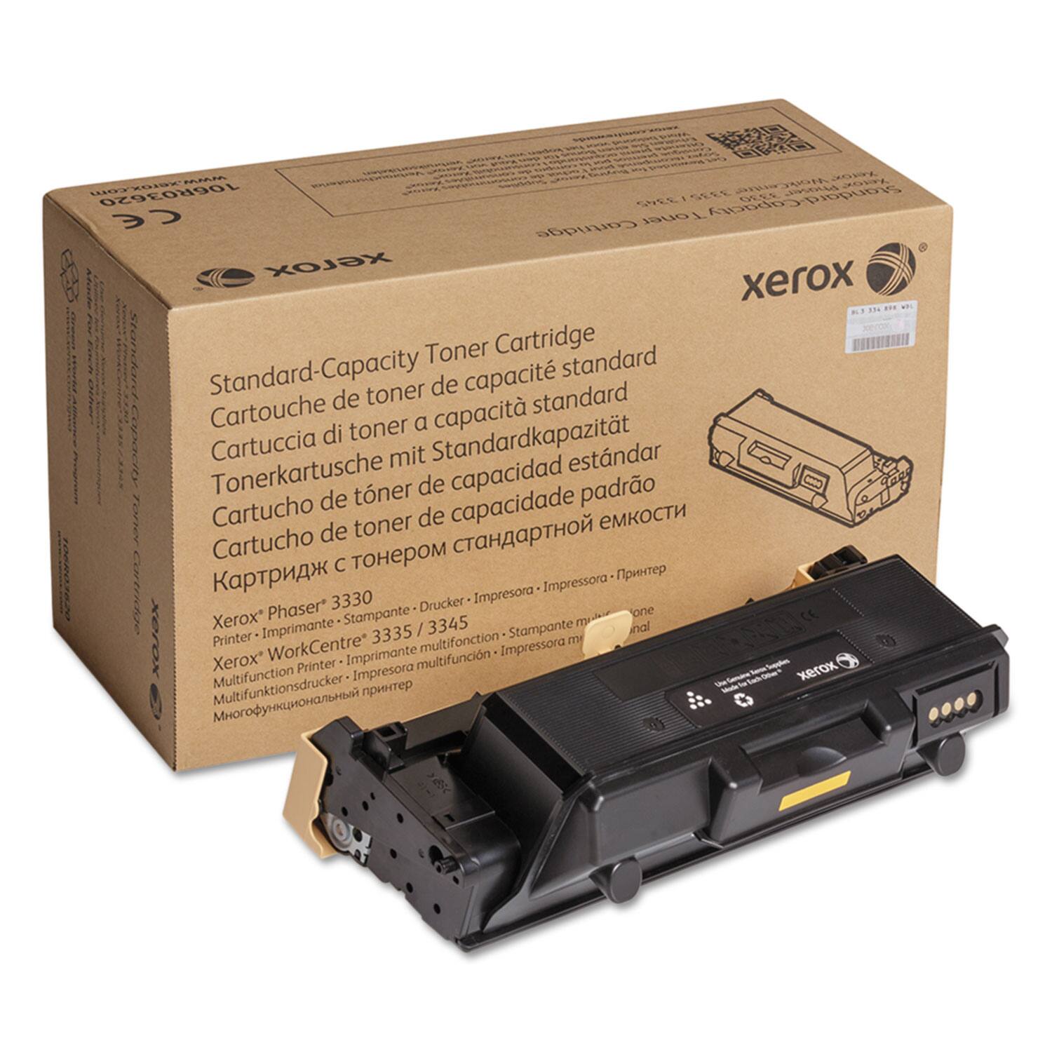 Sure, here is the corrected and grouped text:

---

**NIPAS 0V LGI AEV E OYYL 106R03620 OESA CDAA**

**Standard-Capacity Toner Cartridge**

**xerox**

**Cartouche de toner de capacité standard**

**Cartuccia di toner a capacità standard**

**Tonerpatrone mit Standardkapazität**

**Cartucho de tóner de capacidad estándar**

**Kartučka s tonerem standardní kapacitou**

**Xerox Phaser® 3330**

**Xerox WorkCentre® 3335 / 3345**

**Printer - Impresora - Stampa - Imprimante - Impresora multifunción - Imprimante multifonction - Drucker - Impresora multifunción - Impresora multifonction - Multifunktiondrucker - Impresora multifunción - Impresora multifonction - Многофункциональный принтер**

**Impresora - Impressora - Stampa - Imprimante - Impresora multifunción - Imprimante multifonction - Drucker - Imp