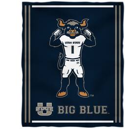 Vive La Fete - Utah State Aggies 36'' x 48'' Children's Mascot Plush Blanket - Multicolor