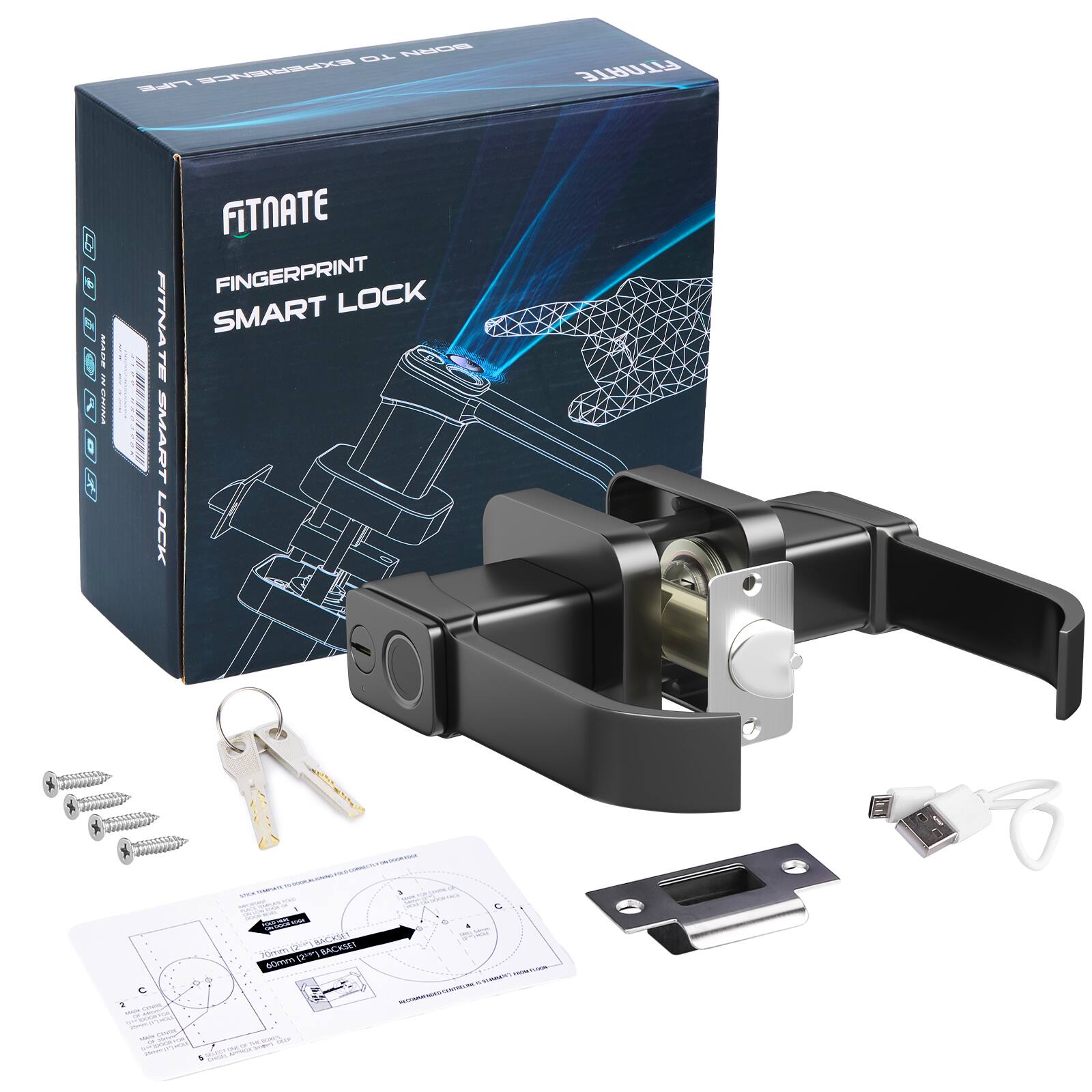 FITNATE FINGERPRINT SMART LOCK  FITNATE SMART LOCK