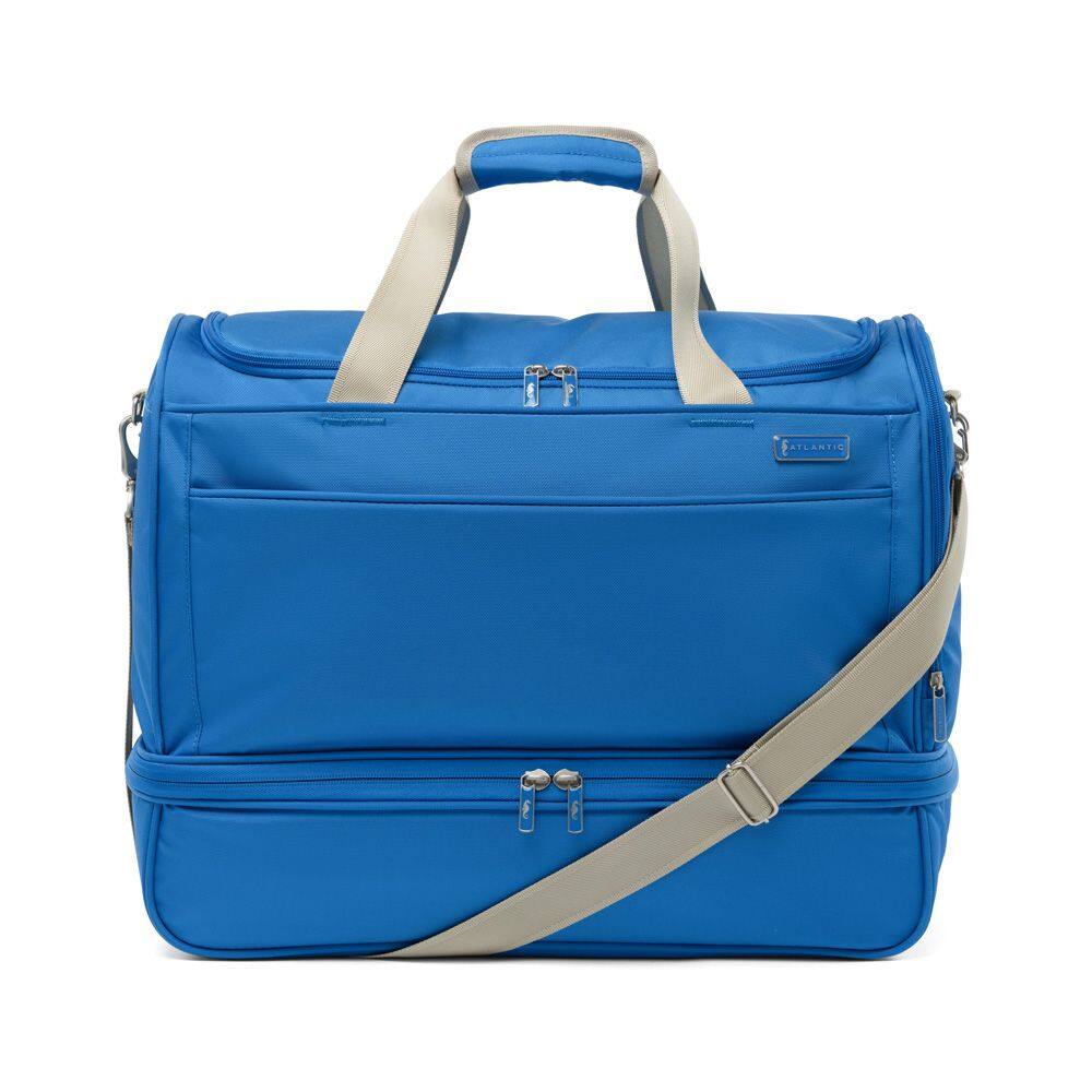 Angle. Atlantic - Atlantic Drop Bottom Weekender - Ocean Blue.