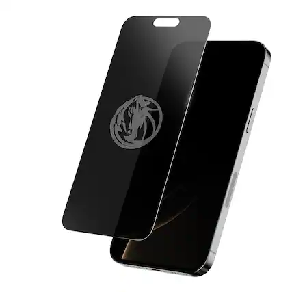 Front. Screen Skinz - Dallas Mavericks iPhone Privacy Screen Protector - 16 Pro Max - Multicolor.