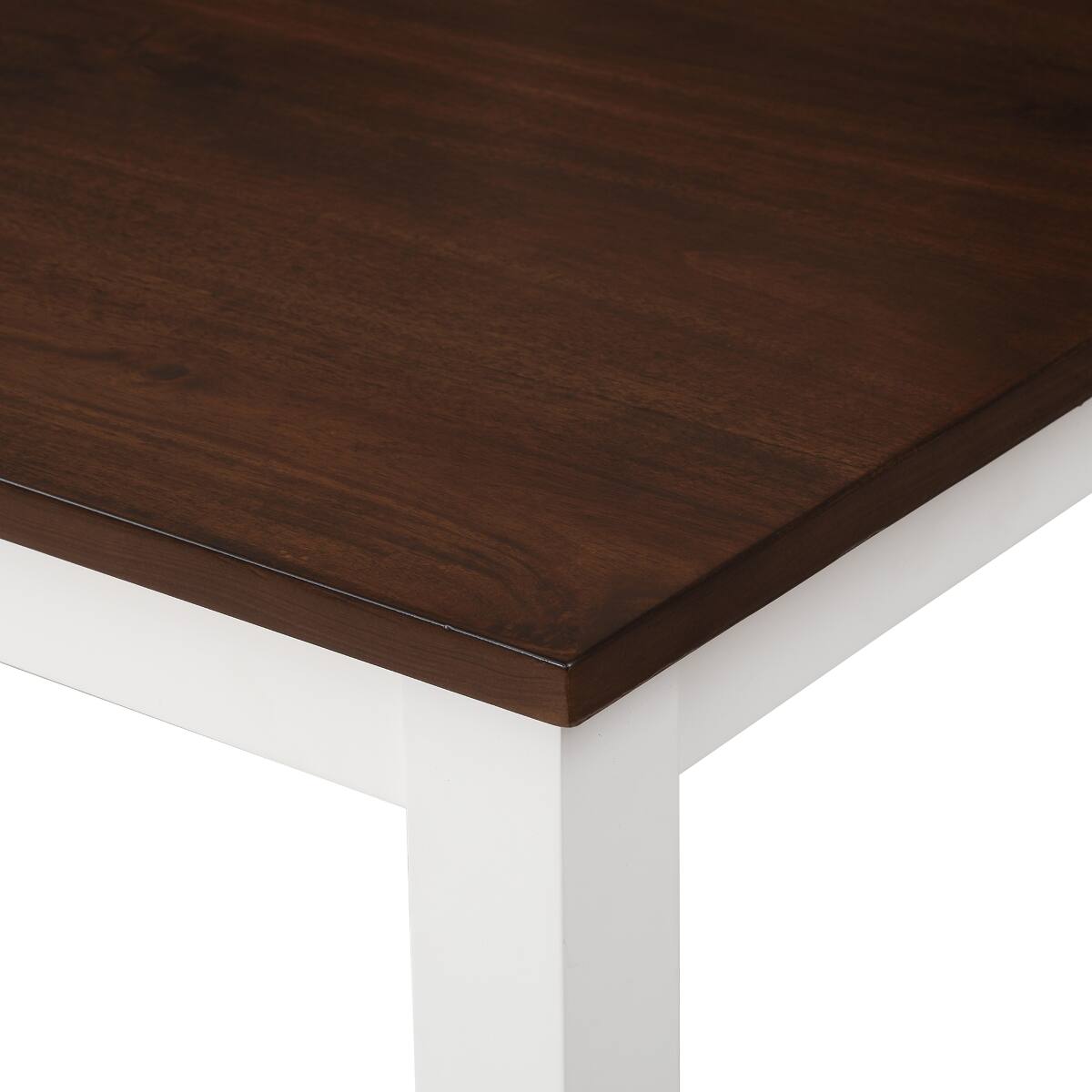 Alt View 10. Loheer - Loheer 5 Piece Dining Table Set Espresso White Rectangular Wood Table with Four Chairs - Espresso top and white frame.