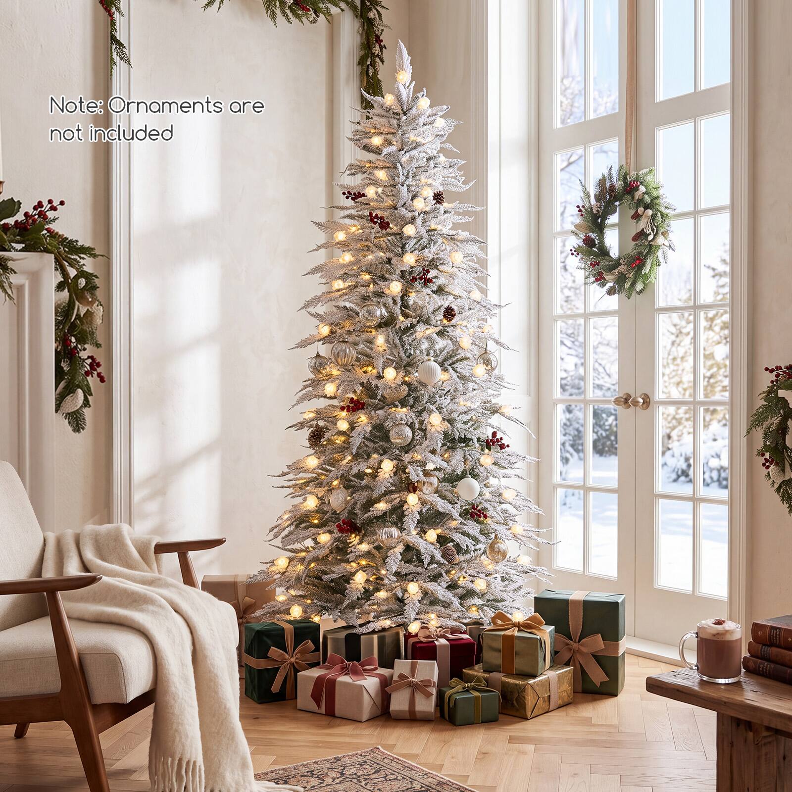 Note: Ornaments are not included
