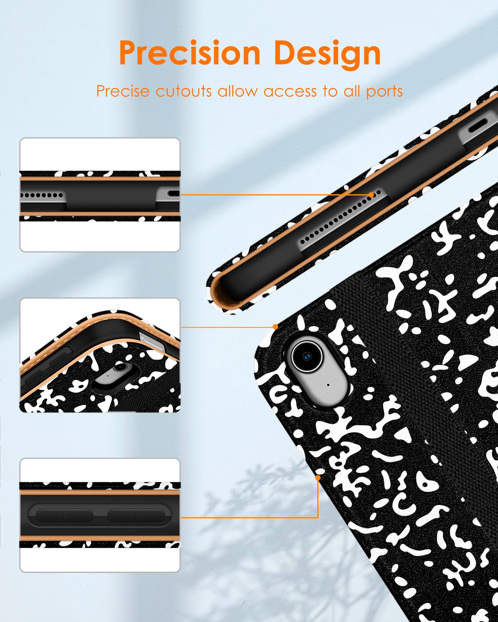 Precision Design  
Precise cutouts allow access to all ports