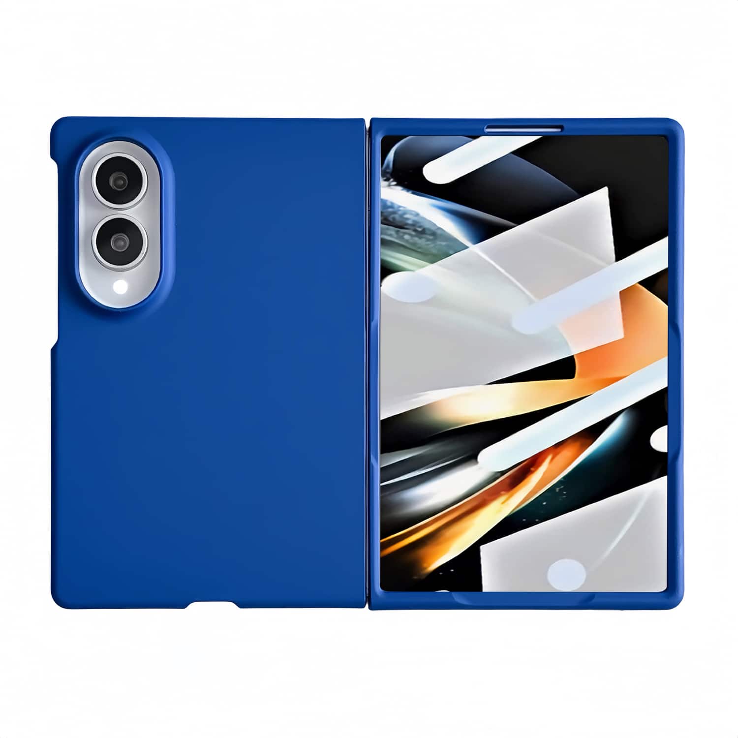 Dteck - for Samsung Galaxy Z Fold8 Rugged Slim Case with Built-in Tempered Glass Protector,Skin-Friendly Shockproof PC Cover - Blue price history on PriceWatchPro