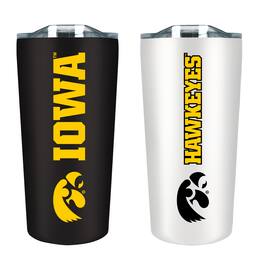 The Fanatic Group - Iowa Hawkeyes 18oz. Soft Touch Tumbler Two-Piece Set - Multicolor