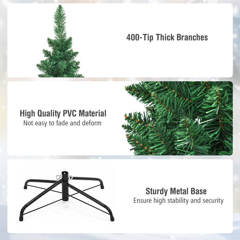 400-Tip Thick Branches

High Quality PVC Material
Not easy to fade and deform

Sturdy Metal Base
Ensure high stability and security