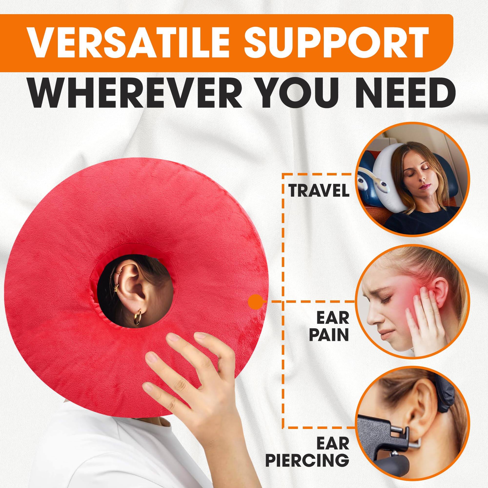 VERSATILE SUPPORT WHEREVER YOU NEED

- TRAVEL
- EAR PAIN
- EAR PIERCING
