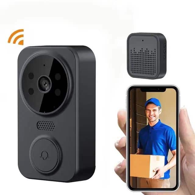 Cluzine - Home Security Wireless Video Doorbell HD Wireless Smart Ring Camera Door Bell