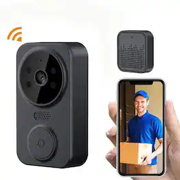 Cluzine - Home Security Wireless Video Doorbell HD Wireless Smart Ring Camera Door Bell