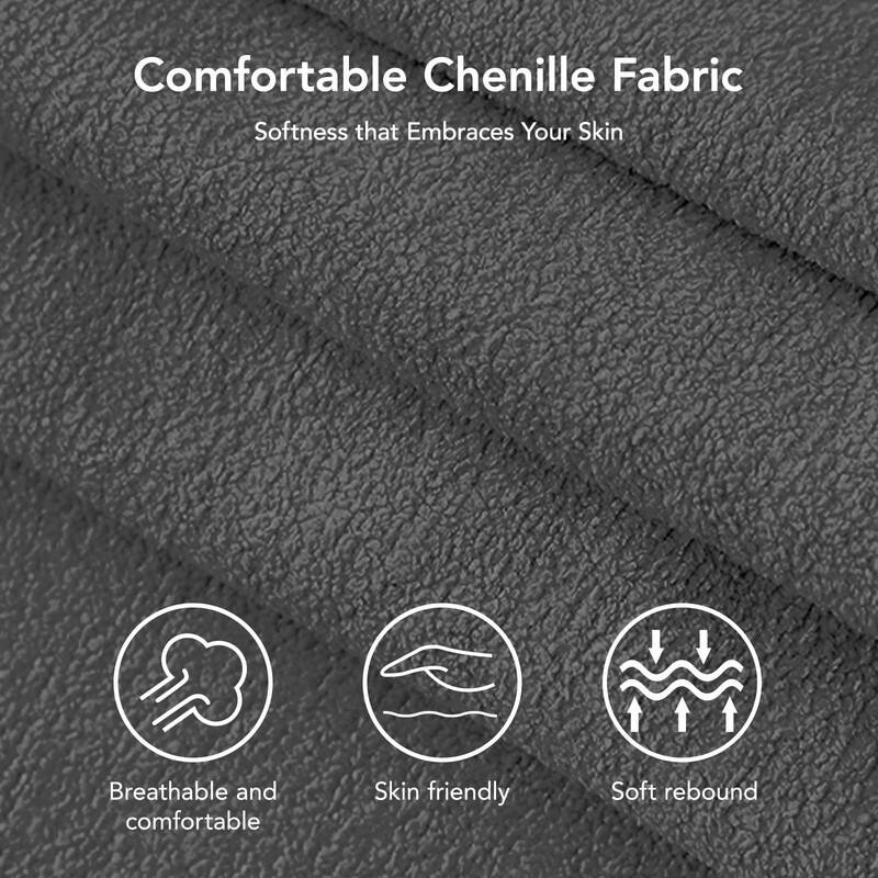 Comfortable Chenille Fabric  
Softness that Embraces Your Skin  

- Breathable and comfortable  
- Skin friendly  
- Soft rebound