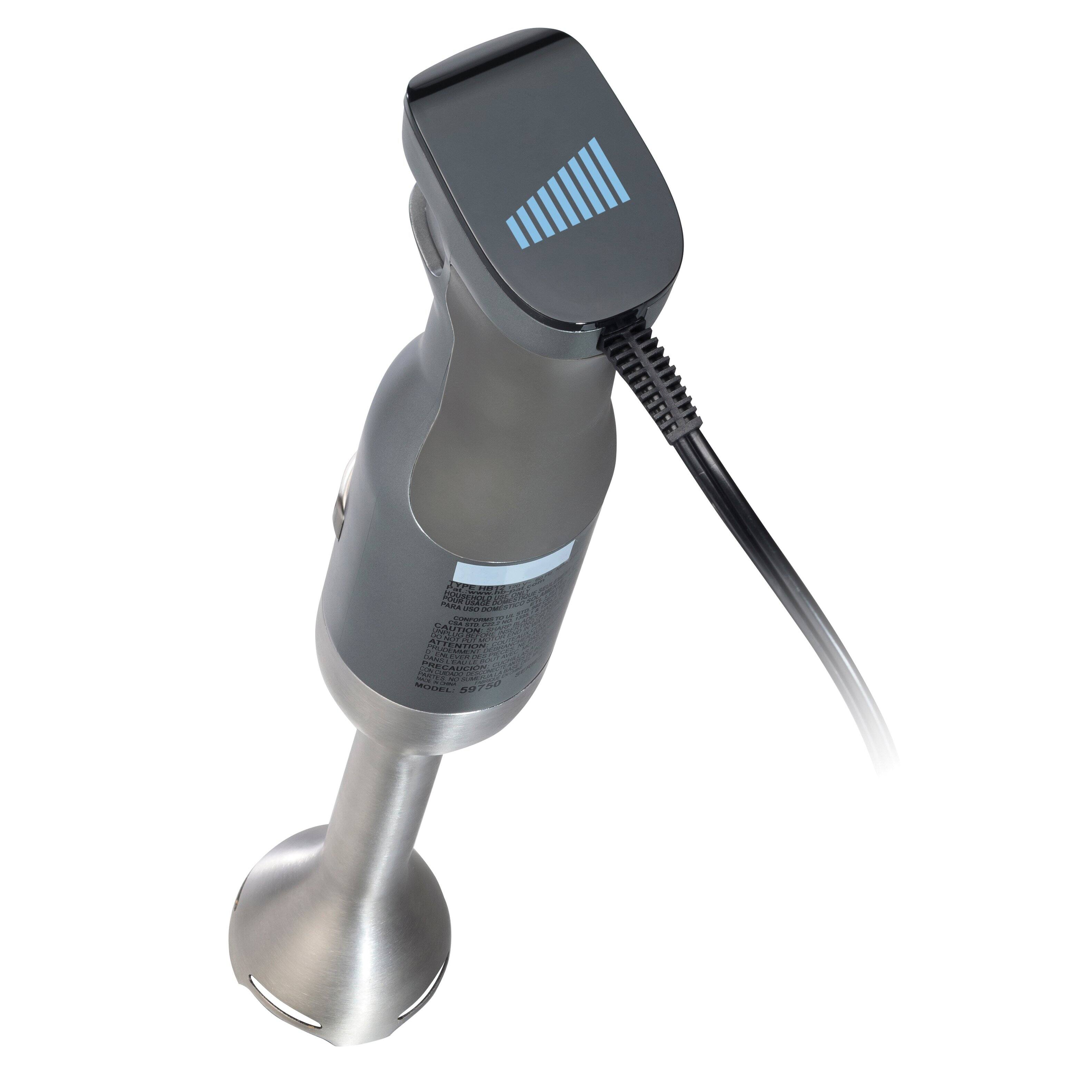 Left. Hamilton Beach - Hamilton Beach Professional Variable Speed Hand Blender - SILVER.