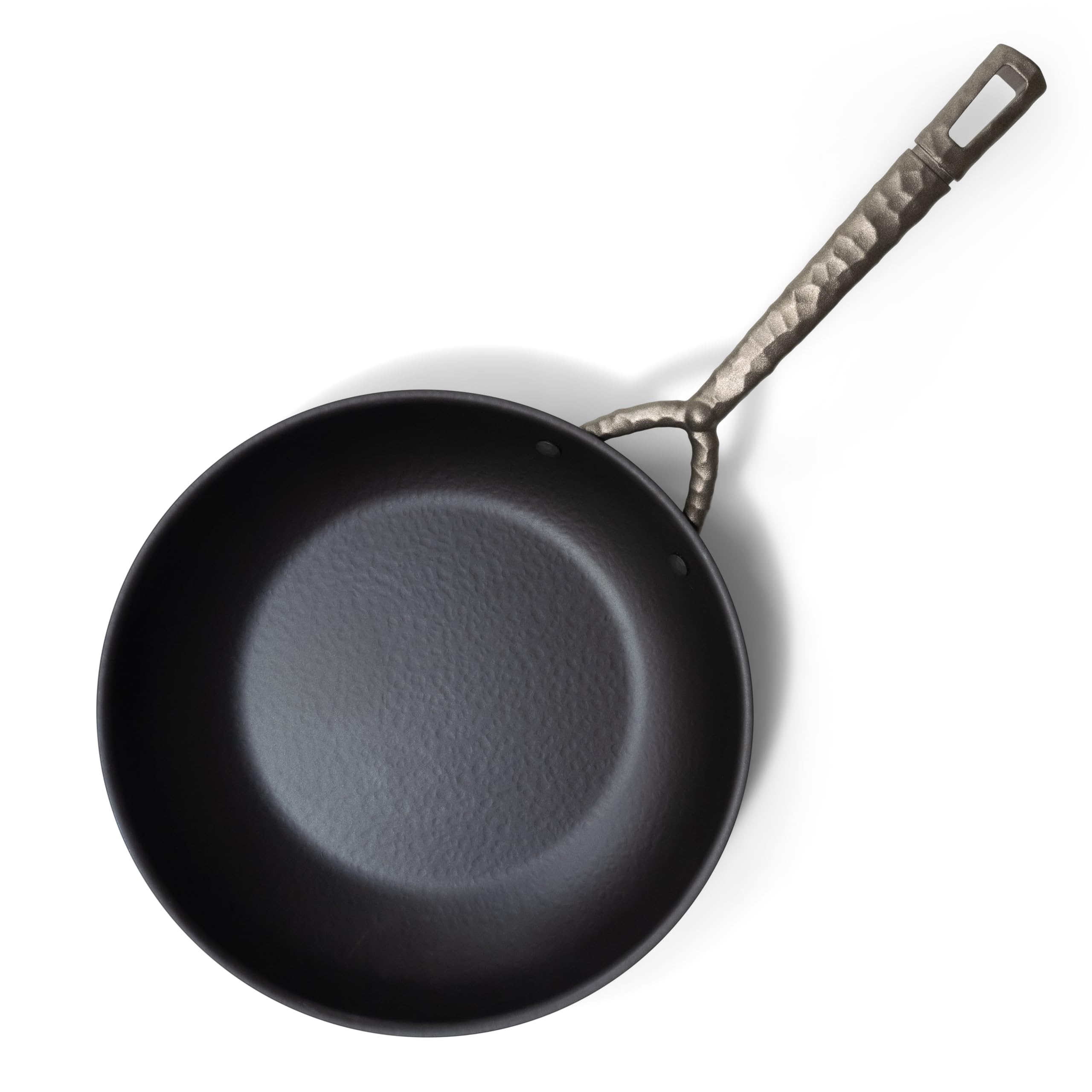 Alt View 4. Alva - Alva Artist Carbon Steel Frying Pan 9.5" - Pre-Seasoned, Oven Safe and Toxin-Free Cookware - Blue.