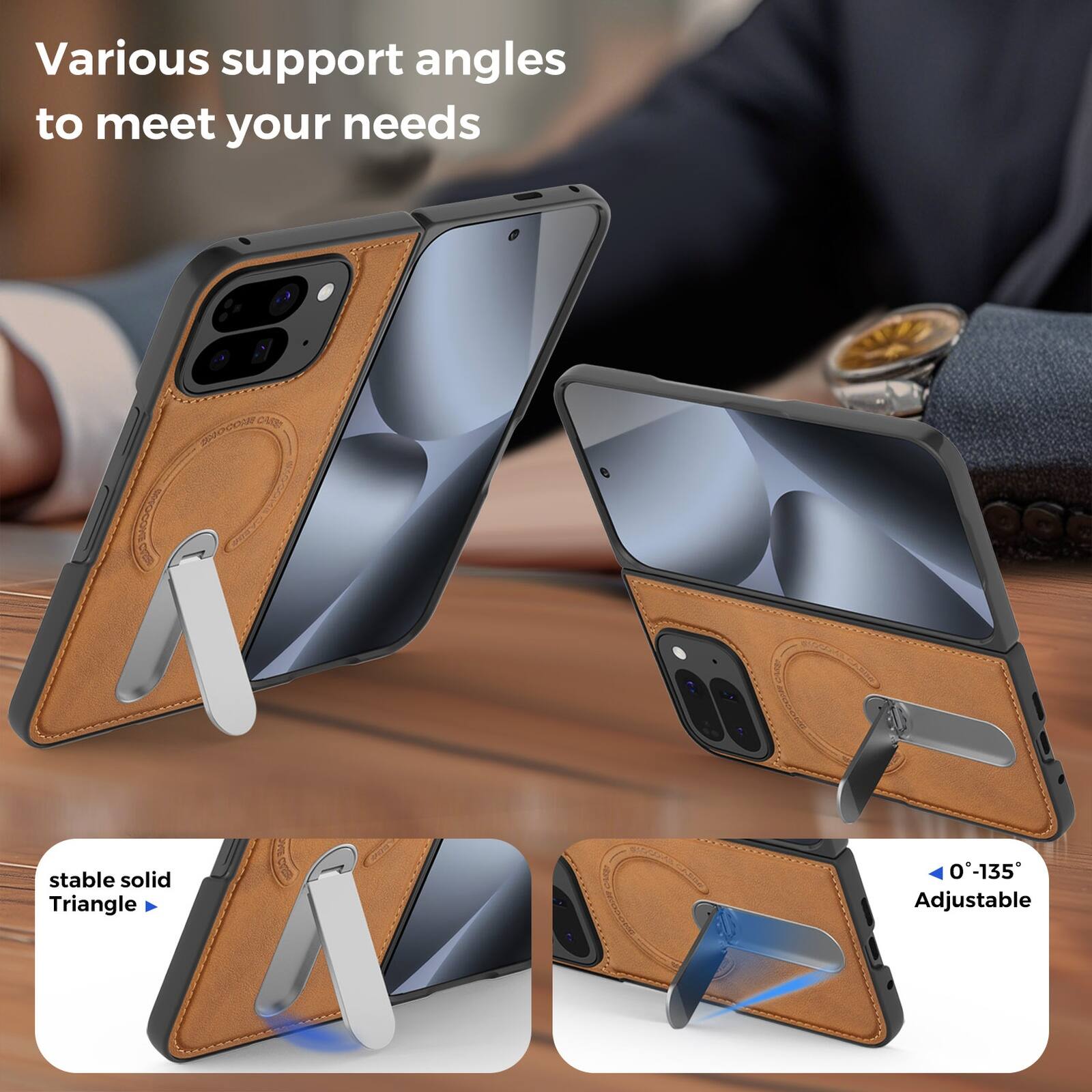 Various support angles to meet your needs

ReSOme 04 GOCO

stable solid Triangle

0°-135° Adjustable