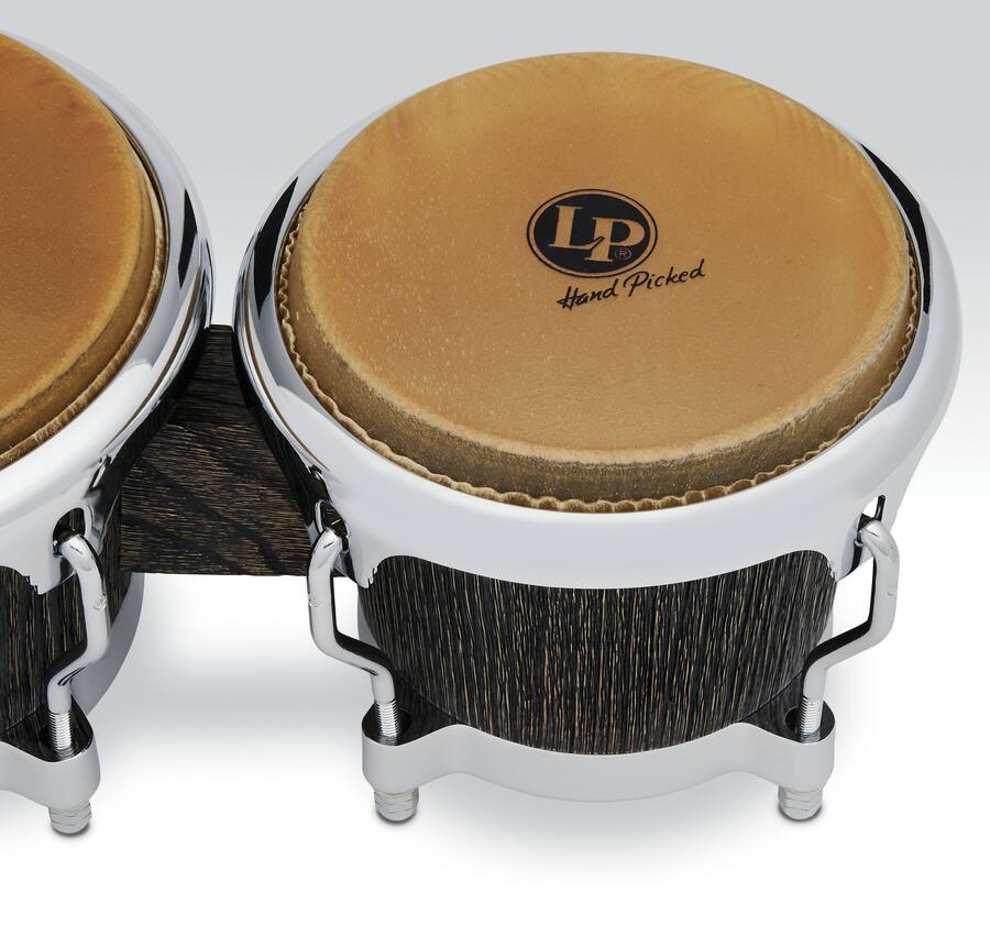 Bongo Rims Latin Percussion LP201SA Uptown Series Bongo Set, Sculpted Ash Ebony ...